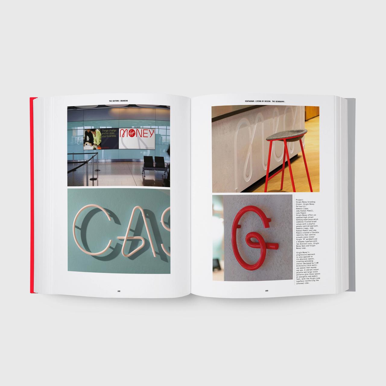 A spread from Pentagram’s forthcoming book, Pentagram: Living by Design (2022). (Courtesy Unit Editions)