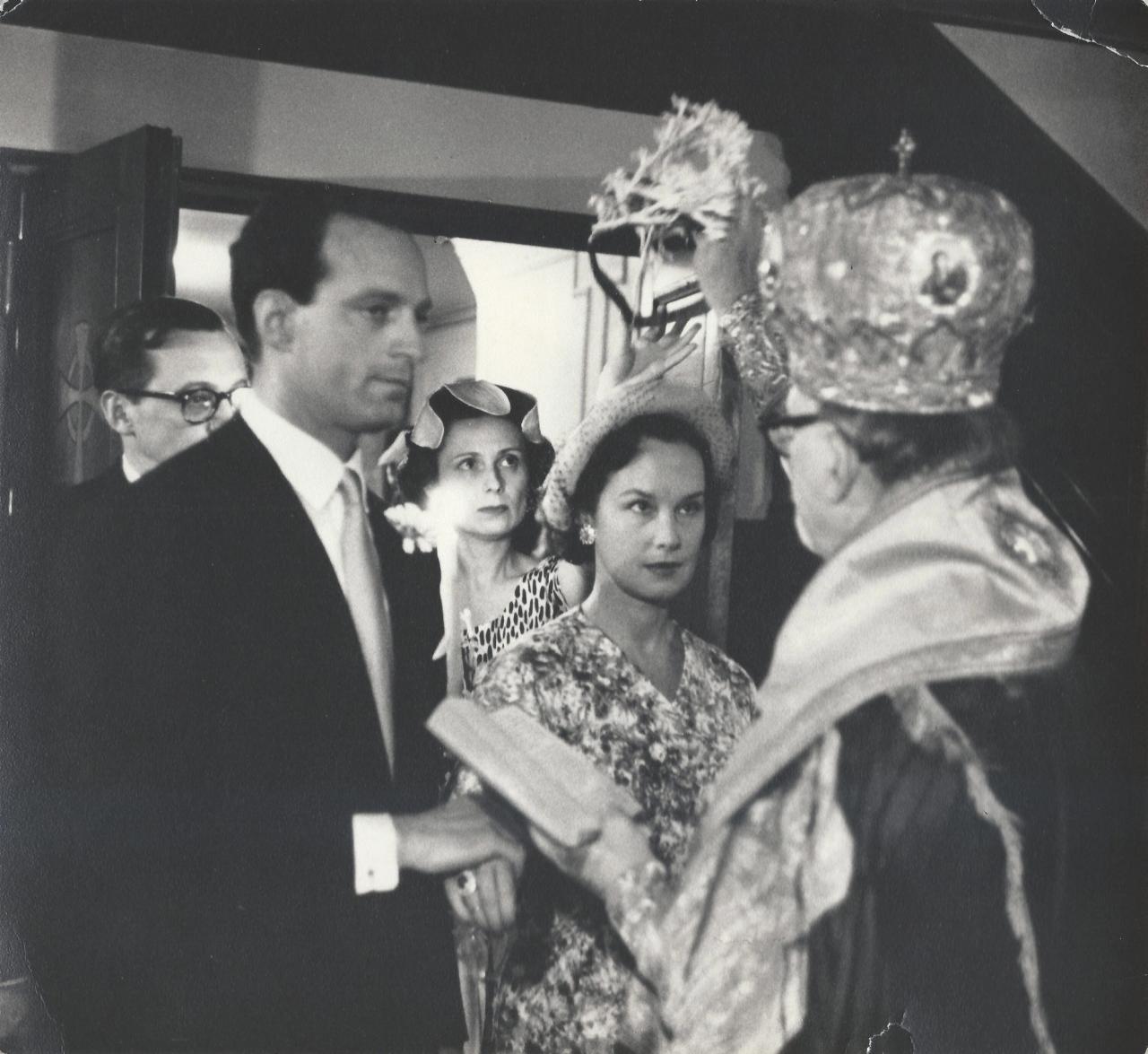 Barney’s mother’s wedding to Barney’s stepfather, Stephane Groueff, in New York City in 1957. (Courtesy Tina Barney)