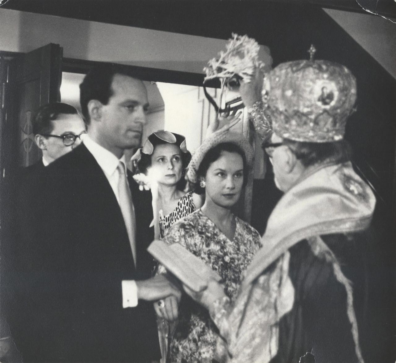 Barney’s mother’s wedding to Barney’s stepfather, Stephane Groueff, in New York City in 1957. (Courtesy Tina Barney)