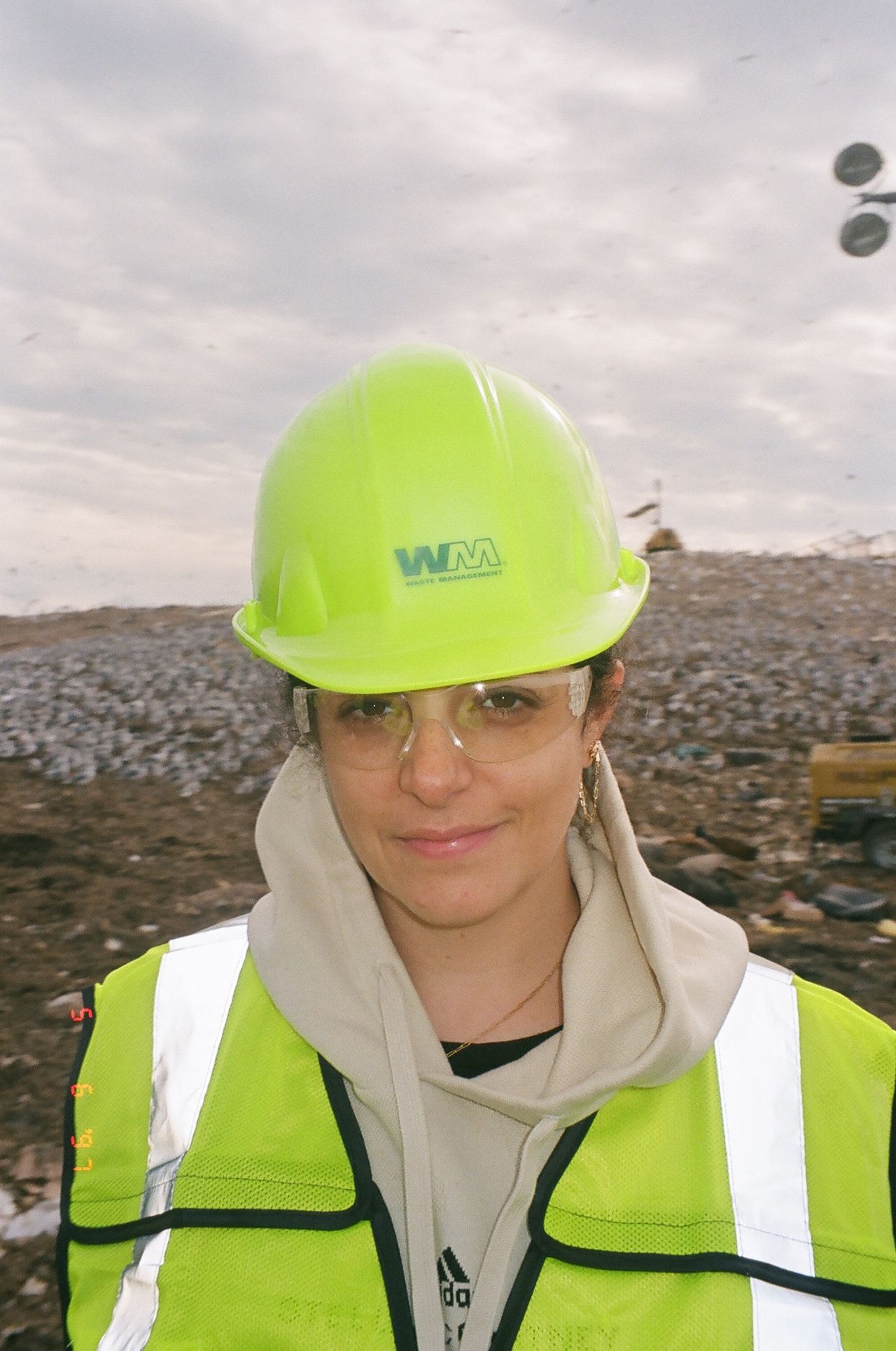 Semaan at a landfill as part of Slow Factory’s “Landfills as Museums” project. (Courtesy Slow Factory)