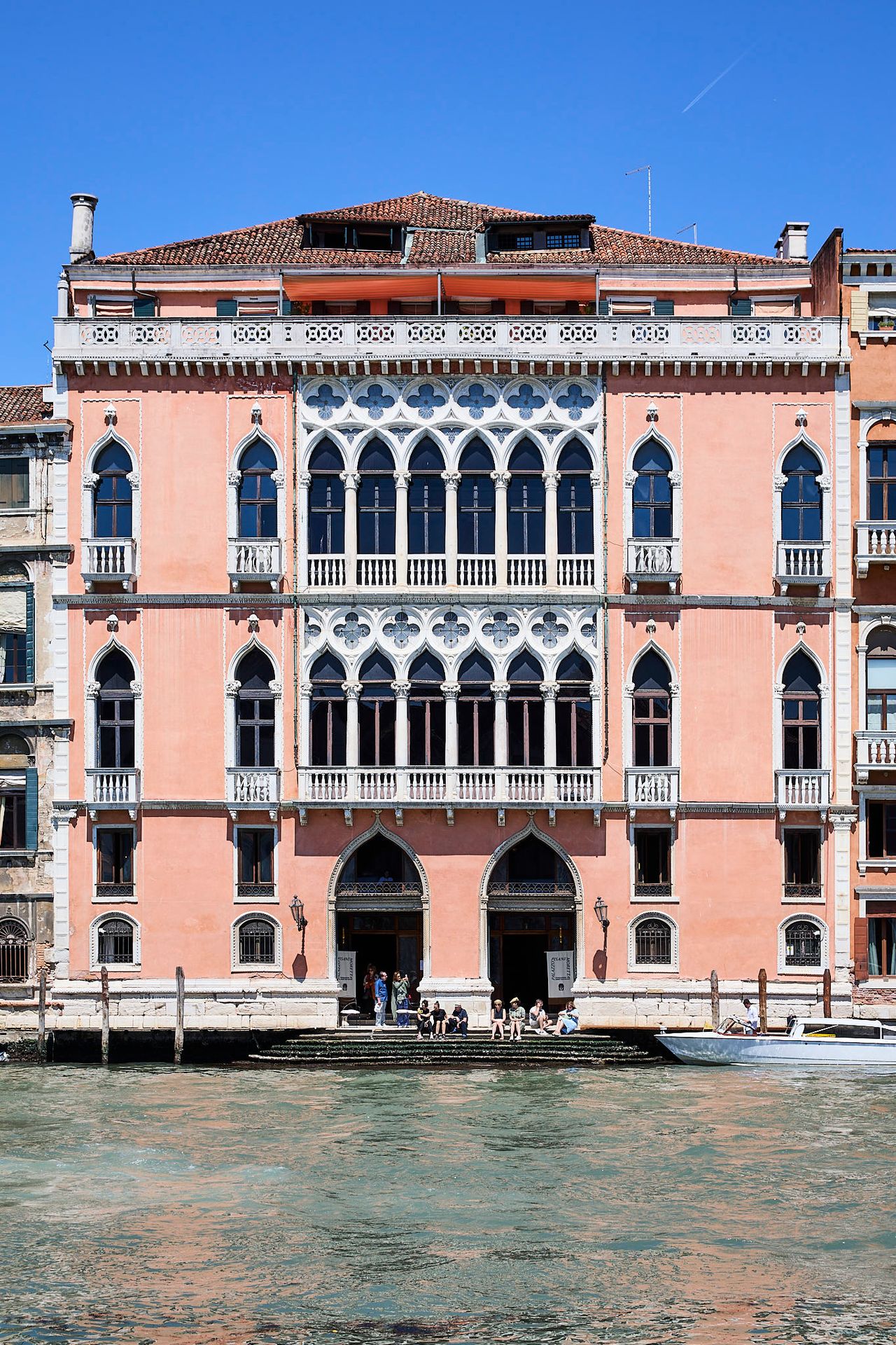 View of Palazzo Pisani Moretta’s facade from across Venice’s Grand Canal. (Photo: Antonio Campanella for The Slowdown)