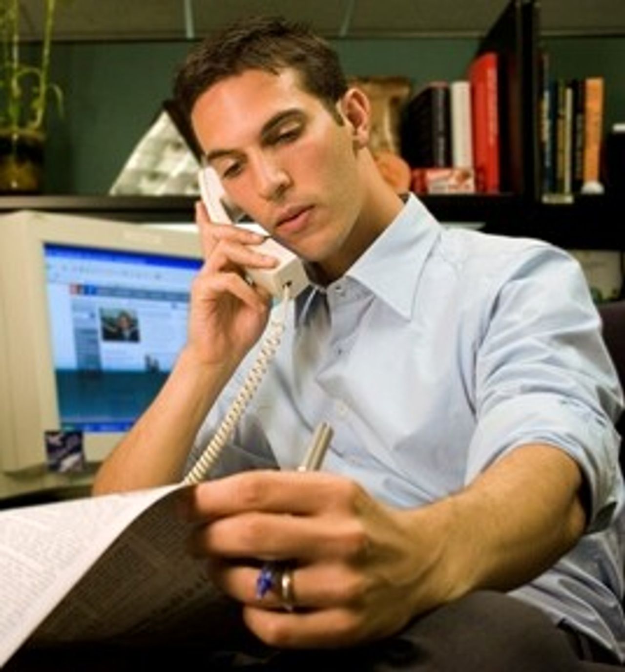 Shapiro’s first headshot for NPR. (Courtesy Ari Shapiro)