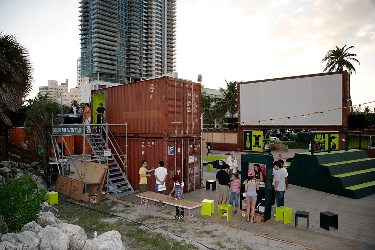 Off-site programming during an early edition of Art Basel Miami Beach. (Courtesy Art Basel)