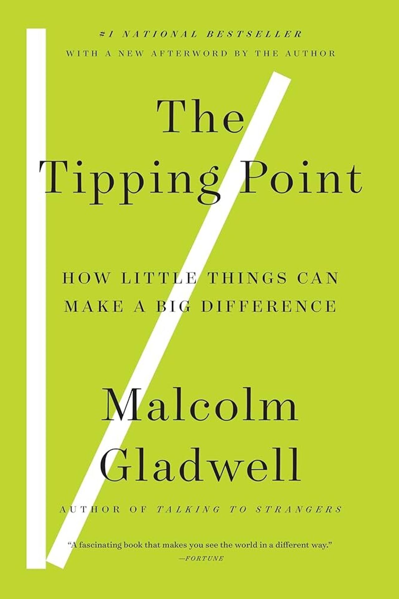 Cover of The Tipping Point: How Little Things Can Make a Big Difference (2022) by Gladwell. (Courtesy Back Bay Books)