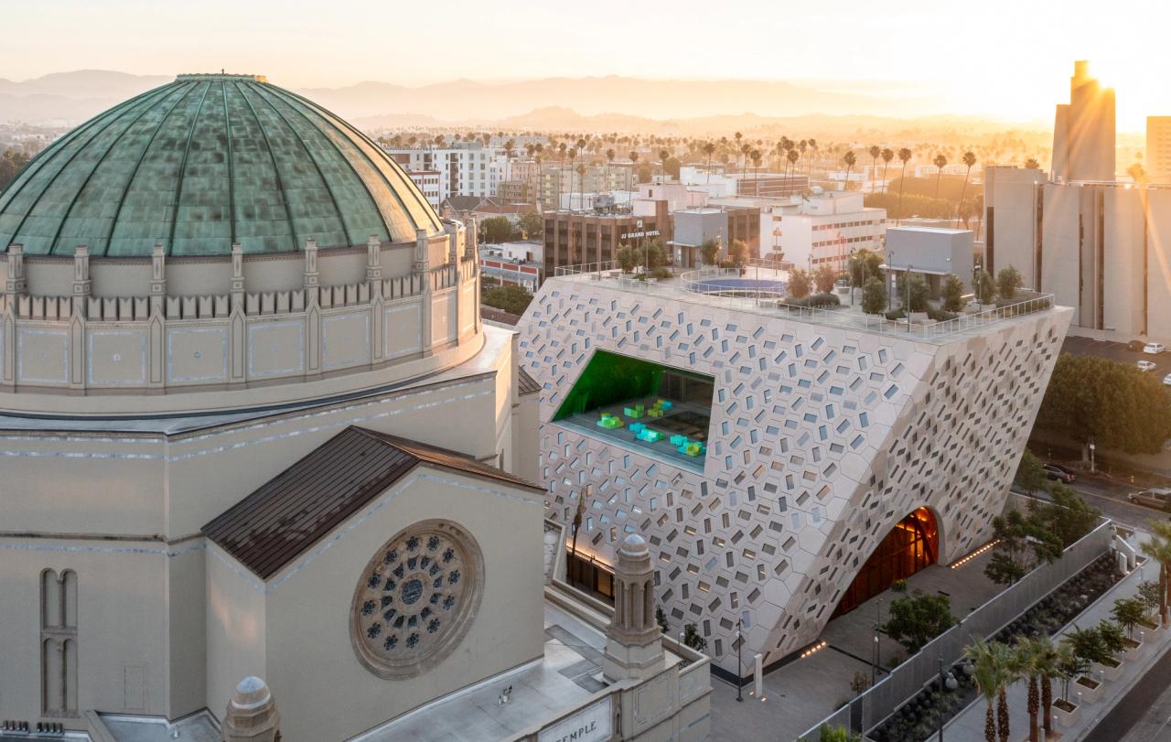 A view of the Audrey Irmas Pavilion in Los Angeles. (Courtesy OMA New York/Photography by Jason O’Rear)
