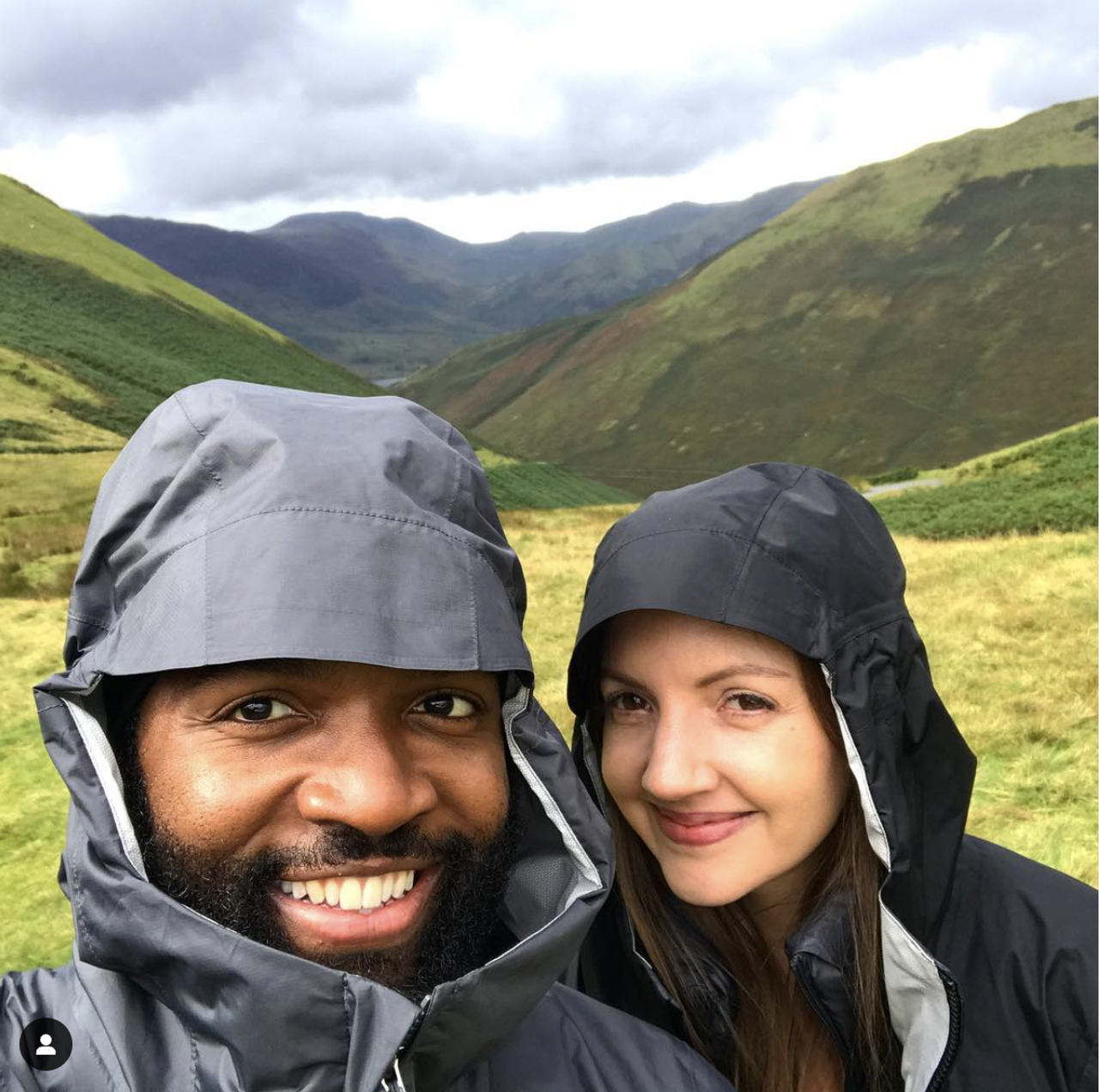 Thurston and his wife, Elizabeth, in England in 2017. (Courtesy Baratunde Thurston)