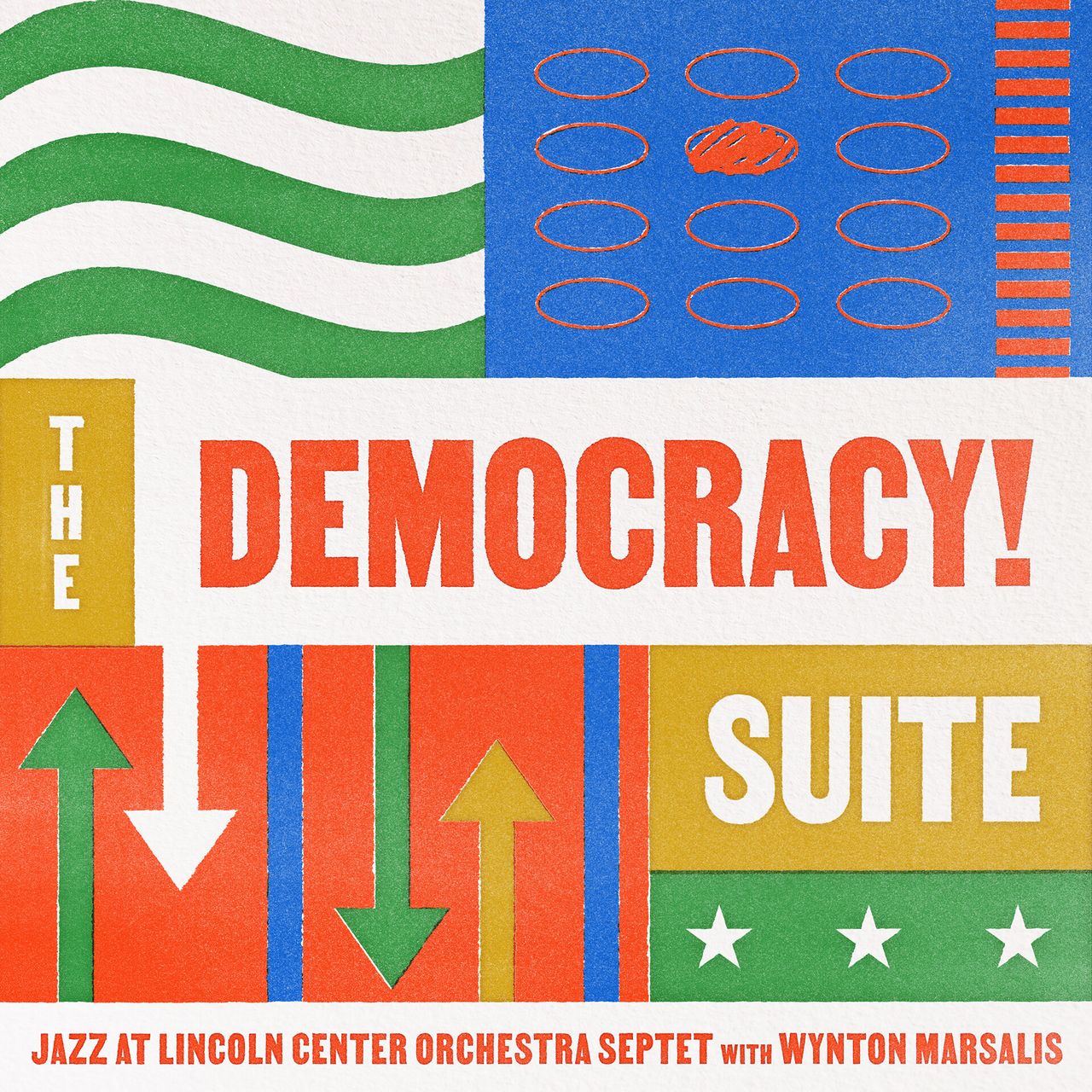 Cover art for Marsalis’s album The Democracy! Suite (2021). (Courtesy Jazz at Lincoln Center)