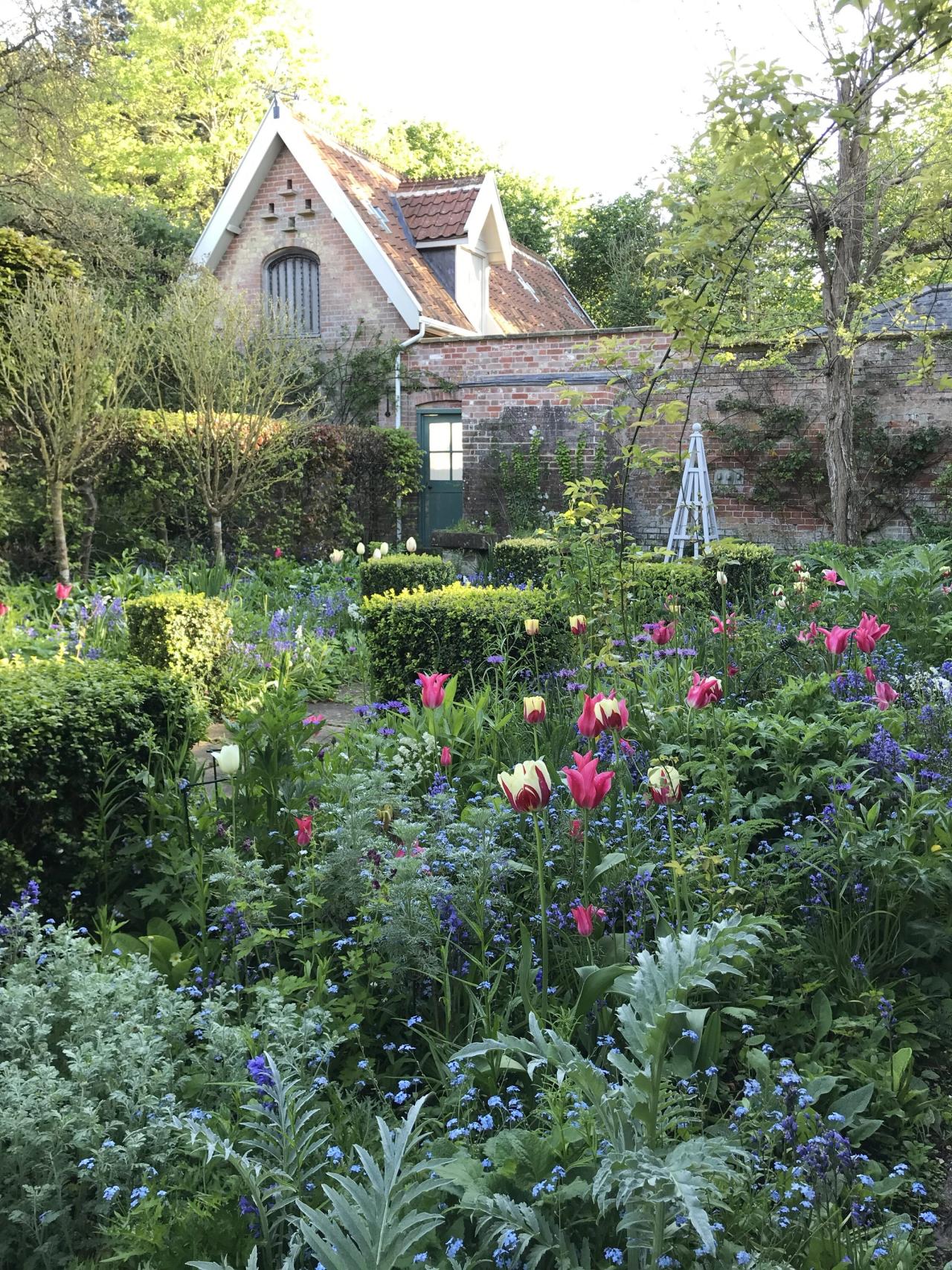 The pond garden in May. (Courtesy Olivia Laing)