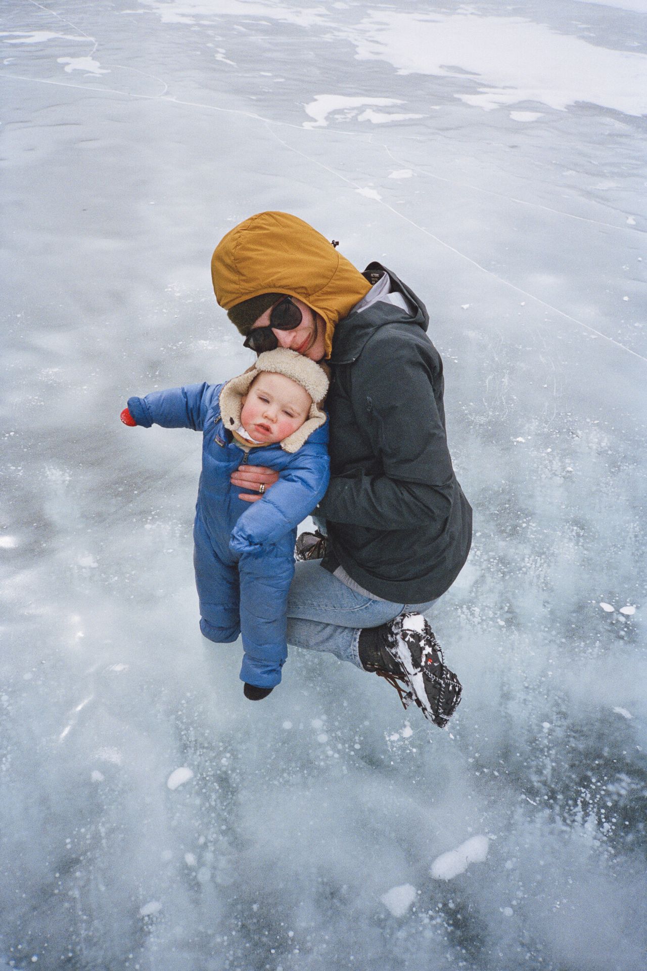 Bailey’s wife, Emma, with their son, Bennett, in his ongoing series “Son Pictures.” (Courtesy Trent Davis Bailey)
