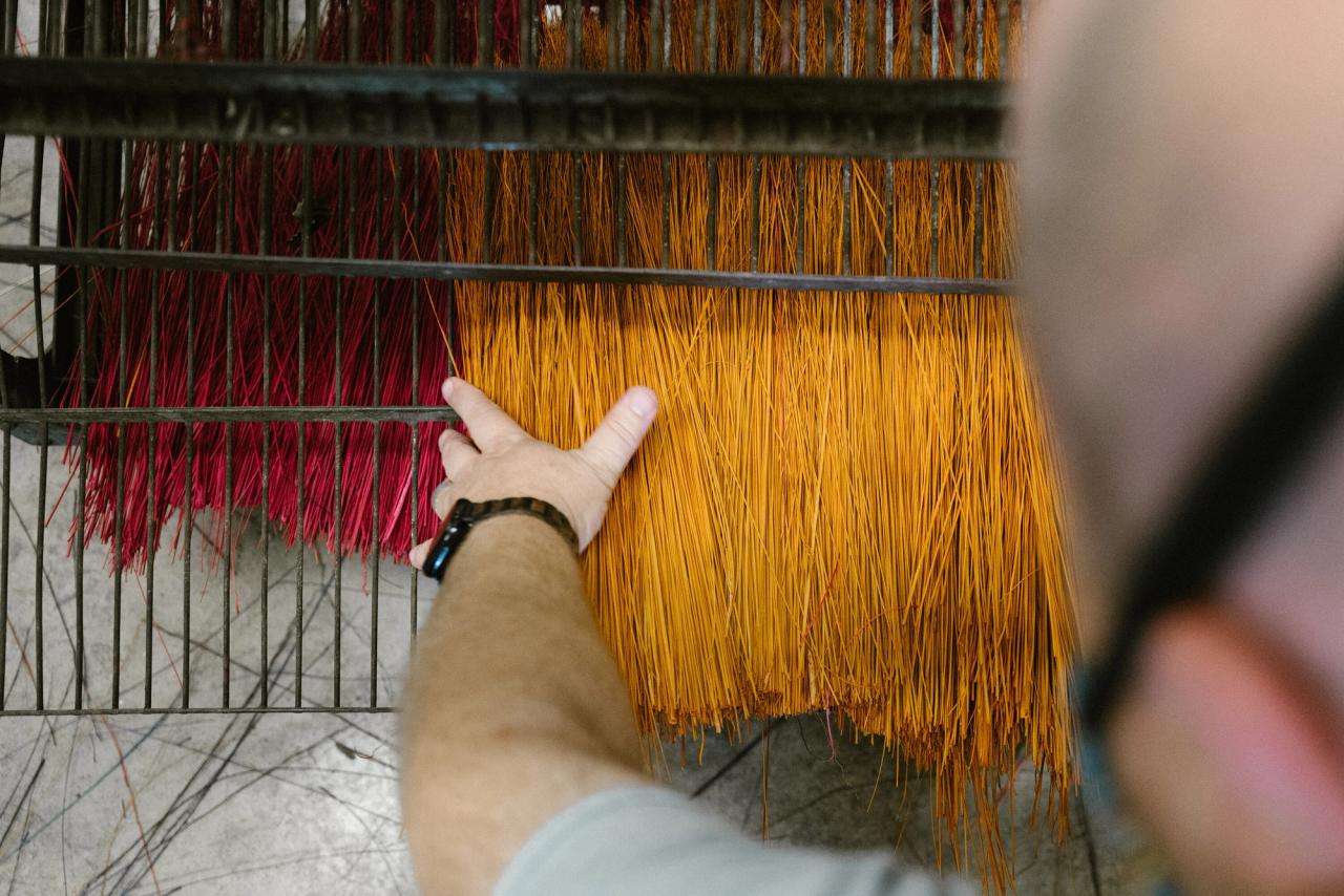 The broom workshop at Berea College. (Photo: Justin Skeens. Courtesy Berea College)