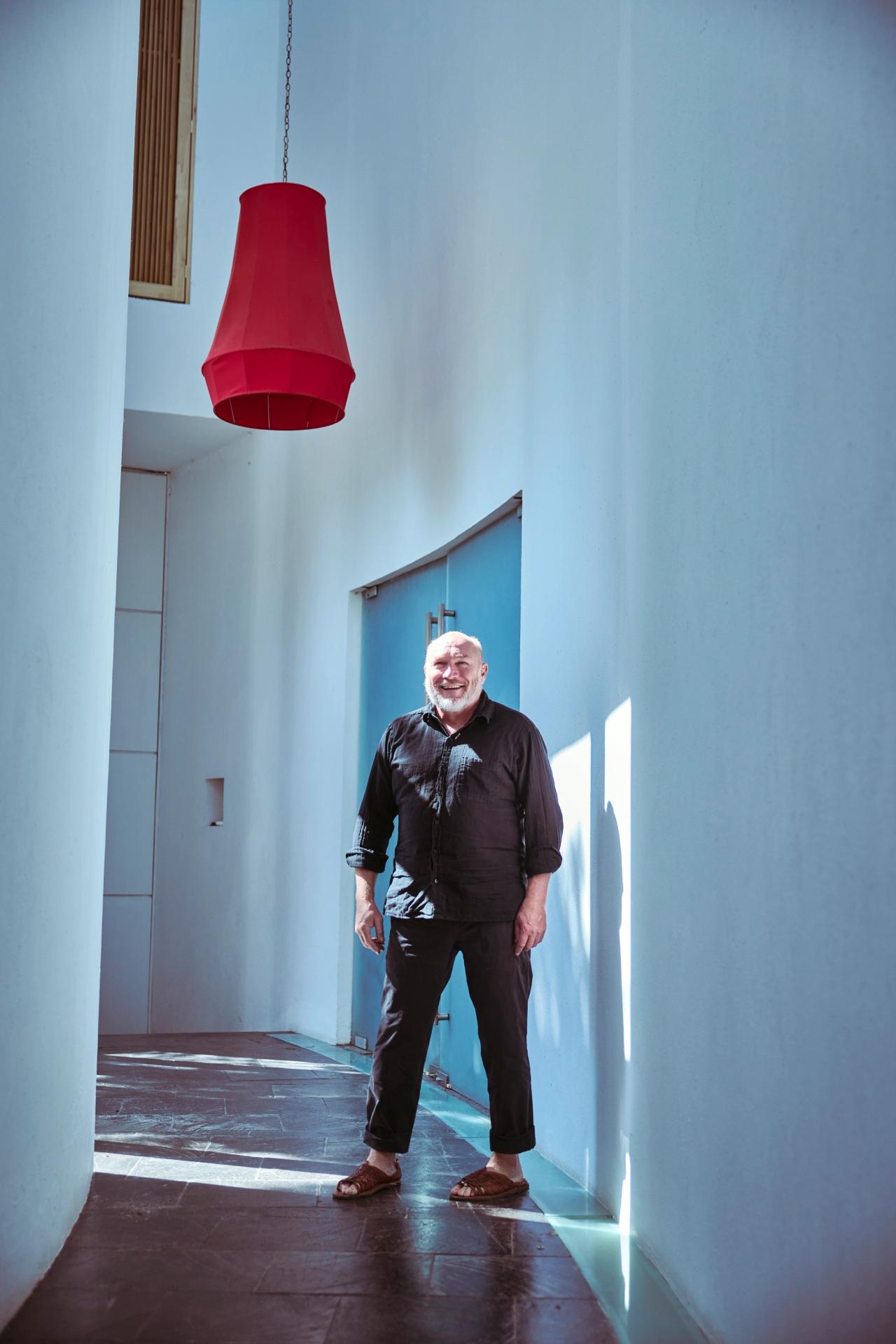 Allen inside his home in Mexico City. (Photo: Pepe Molina for The Slowdown)