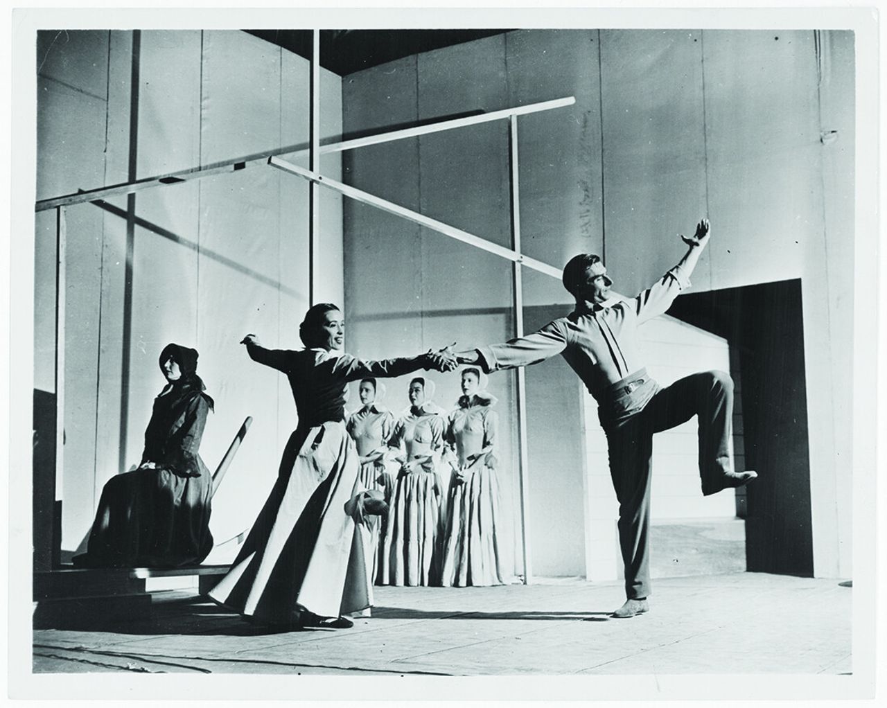 Isamu Noguchi’s set design for Martha Graham’s “Appalachian Spring” in 1944. (Courtesy the Library of Congress)