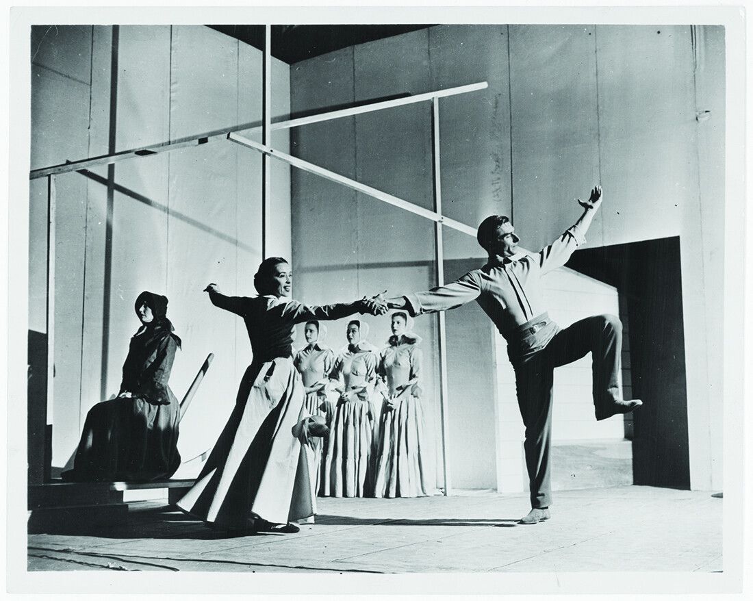 Isamu Noguchi’s set design for Martha Graham’s “Appalachian Spring” in 1944. (Courtesy the Library of Congress)