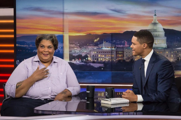 Gay on The Daily Show with Trevor Noah in 2017. (Courtesy Comedy Central)