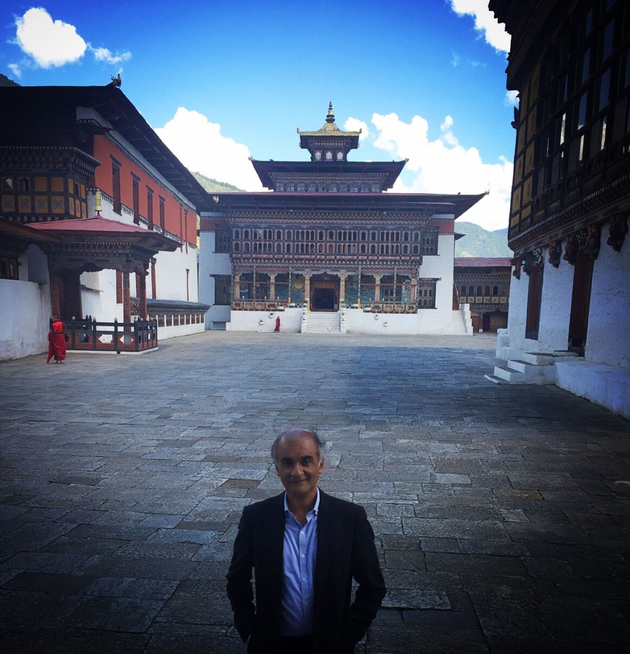 Iyer in Bhutan. (Courtesy Pico Iyer)