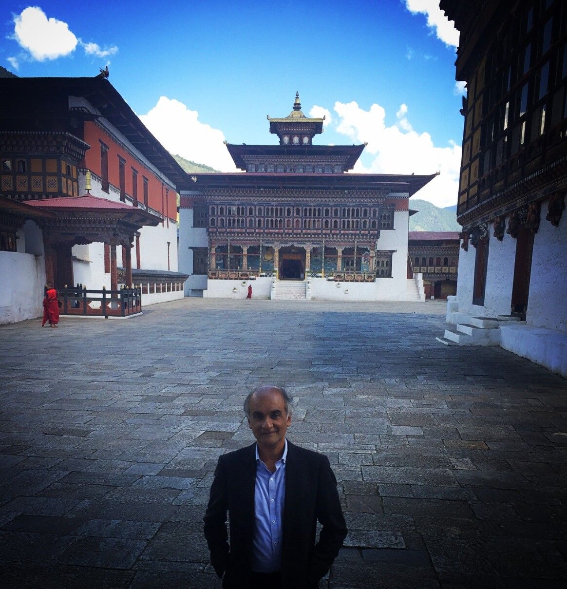 Iyer in Bhutan. (Courtesy Pico Iyer)