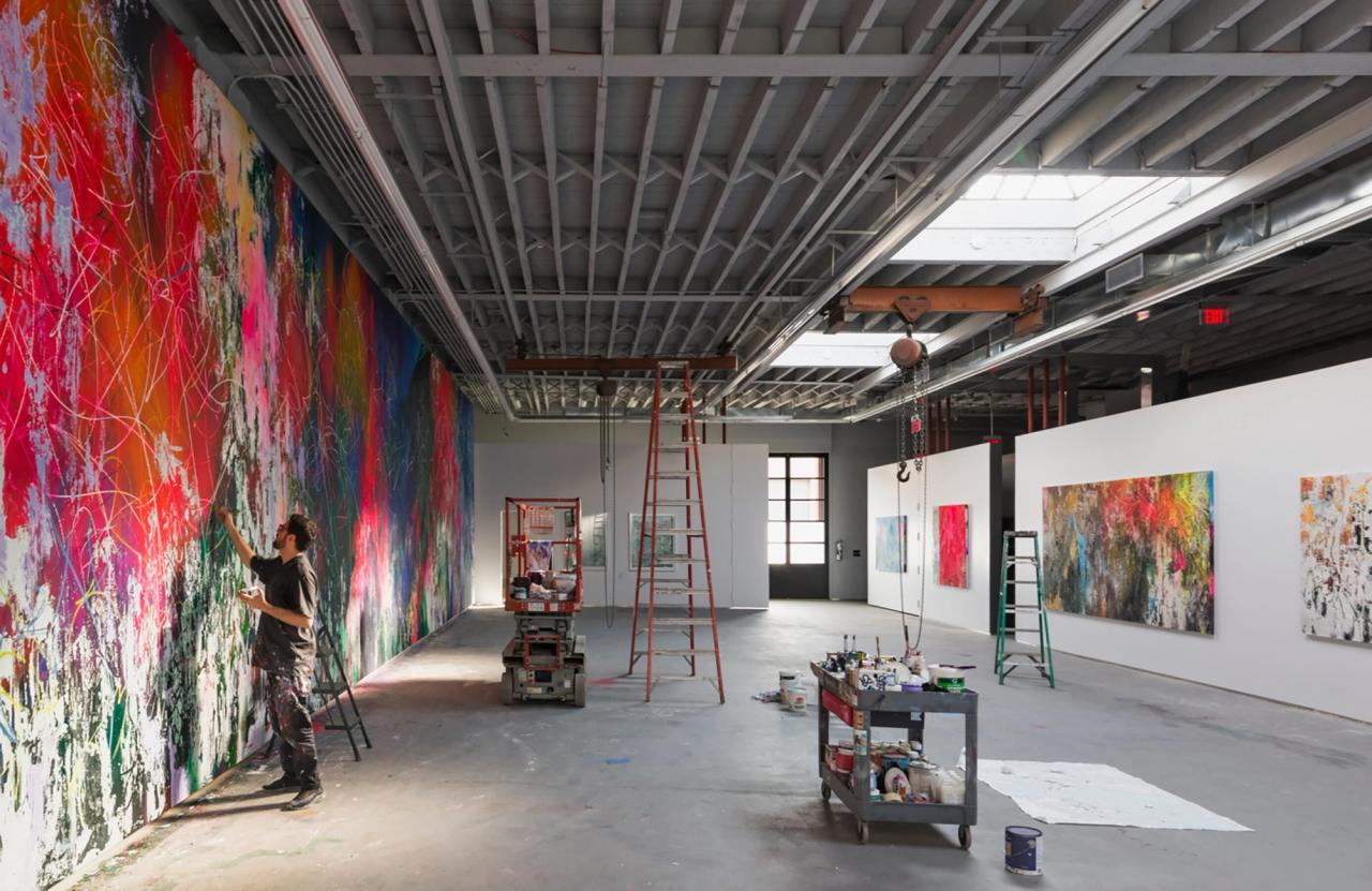 Parlá’s studio in Brooklyn, designed by Snøhetta. (Courtesy Snøhetta)