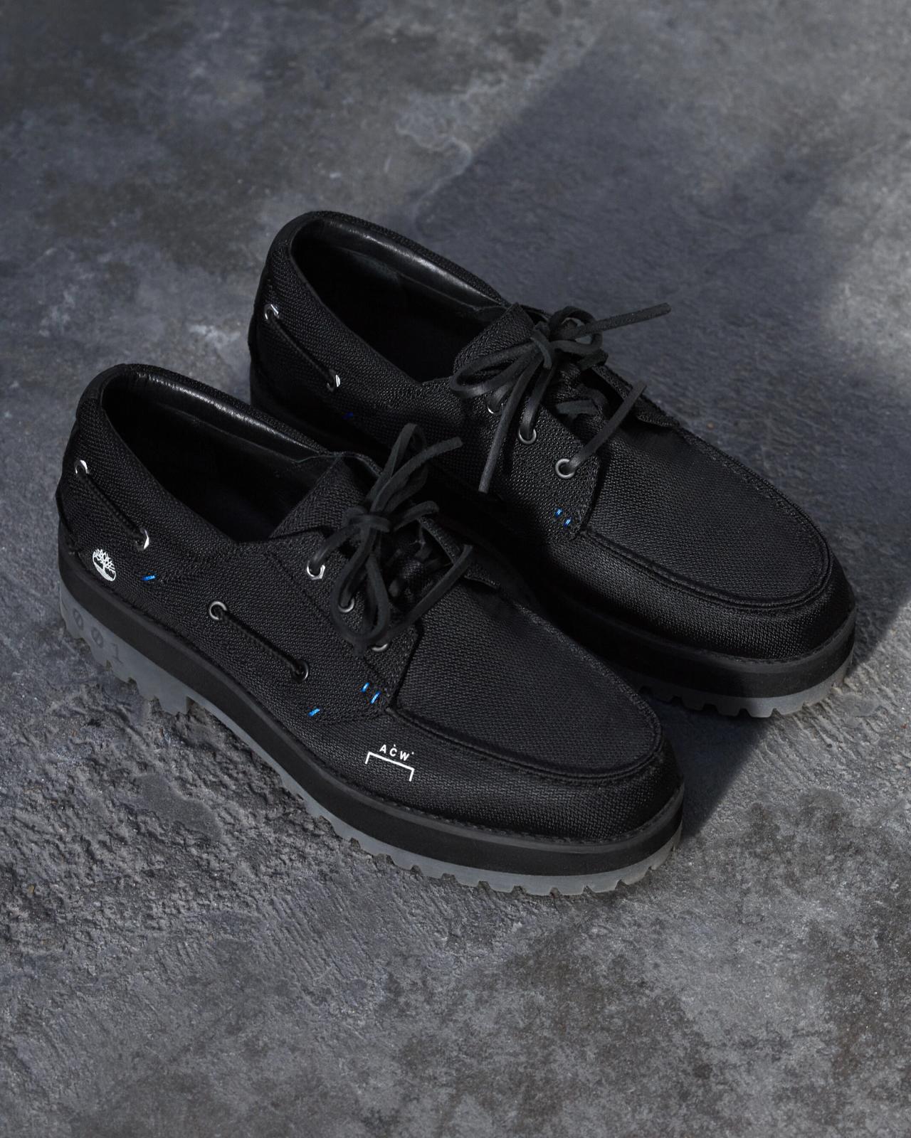 The Timberland x A-Cold-Wall Future73 3-Eye handsewn boat shoe. (Courtesy A-Cold-Wall)