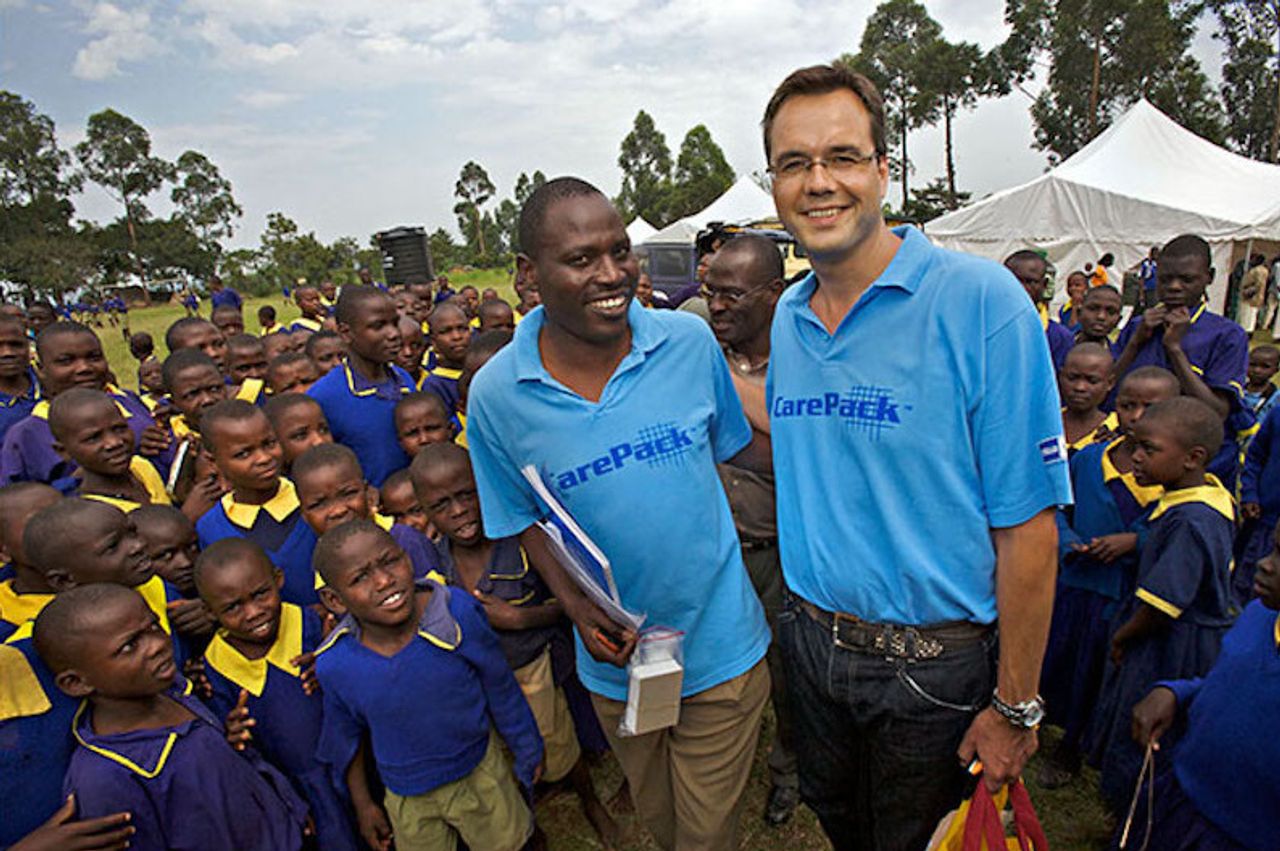 Vestergaard during the 2008 Carepack campaign, a voluntary testing and counseling campaign for HIV, in Western Kenya. (Courtesy Mikkel Vestergaard Frandsen)