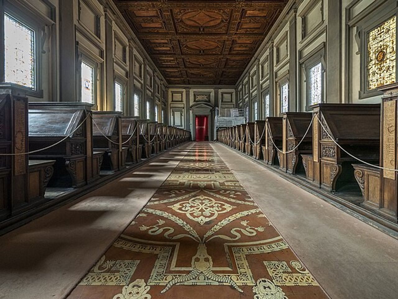 The Laurentian Library in Florence, Italy, designed by Michelangelo in the early 16th century. (Photo: Stuart Cahill)