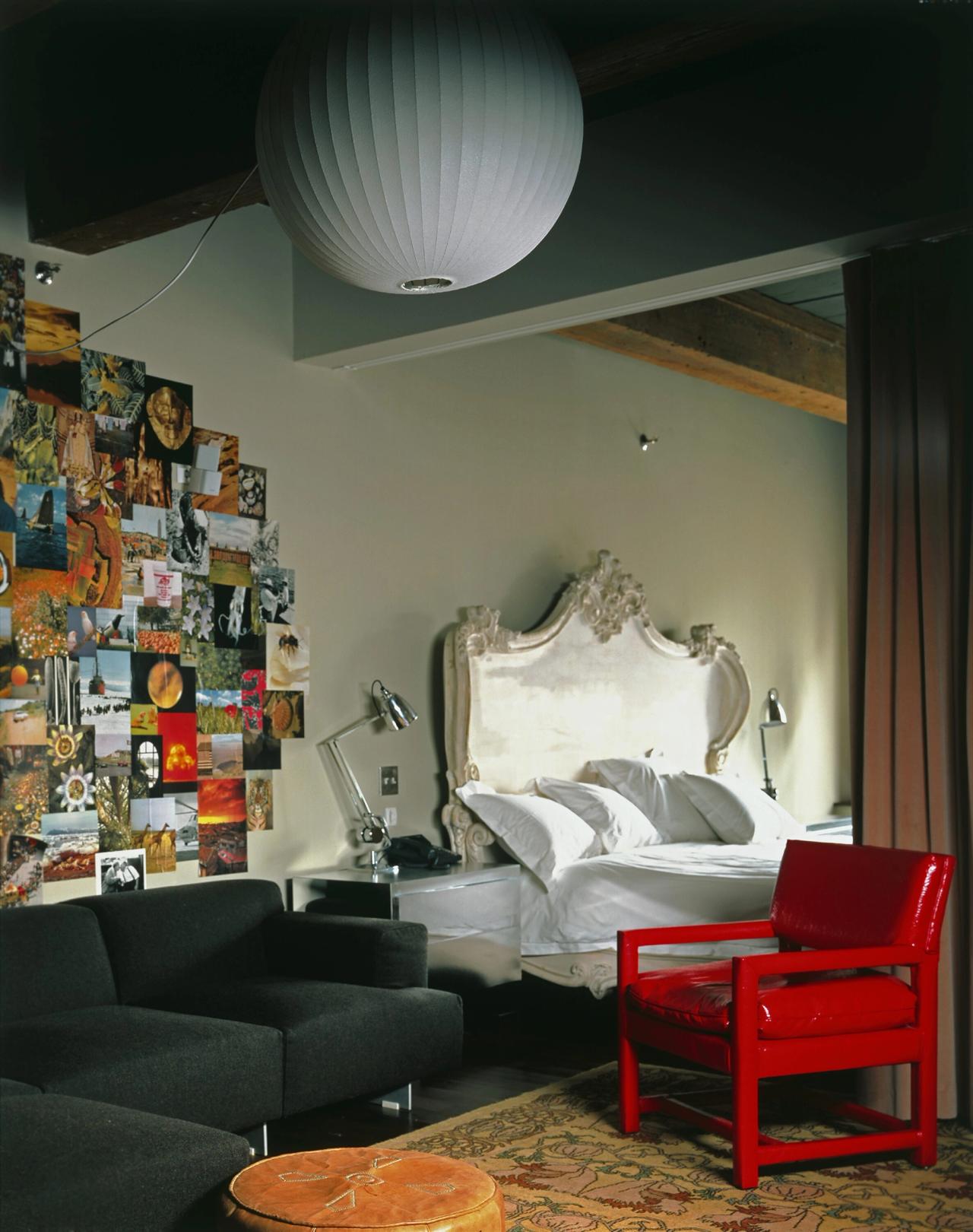 A bedroom in Soho House New York, designed by Crawford in 2003. (Courtesy StudioIlse)