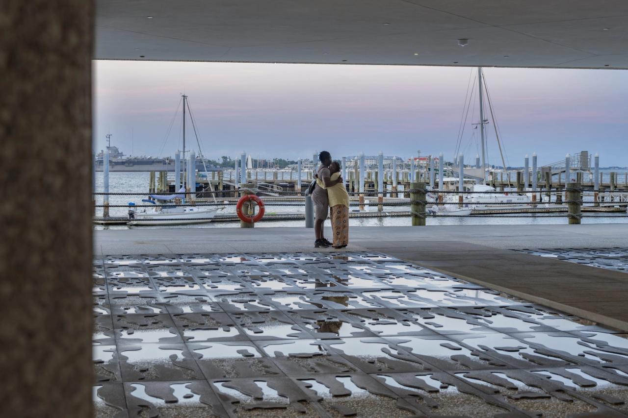 The African Ancestors Memorial Garden at the International African American Museum in Charleston, South Carolina. (Photo: Mike Habat. Courtesy Walter Hood)