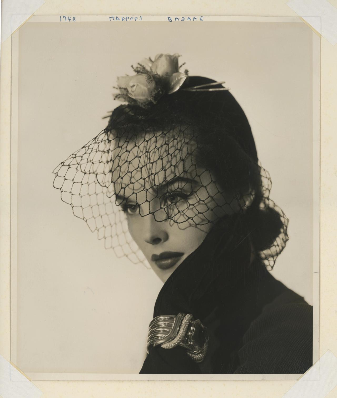 A portrait of Barney’s mother, Lillian Fox, for Harper’s Bazaar, taken in 1948 by George Hoyningen. (Courtesy Tina Barney)