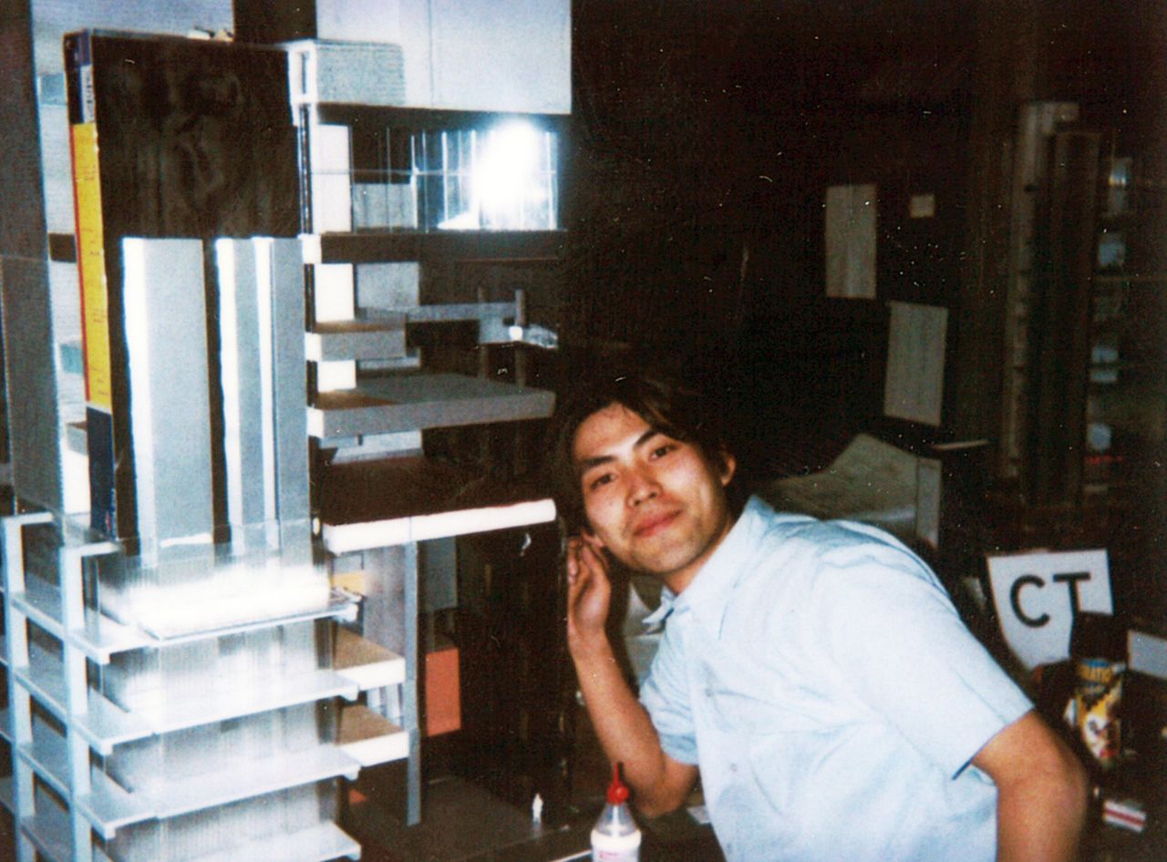 Shigematsu working on Universal HQ at OMA Rotterdam. (Courtesy OMA New York)