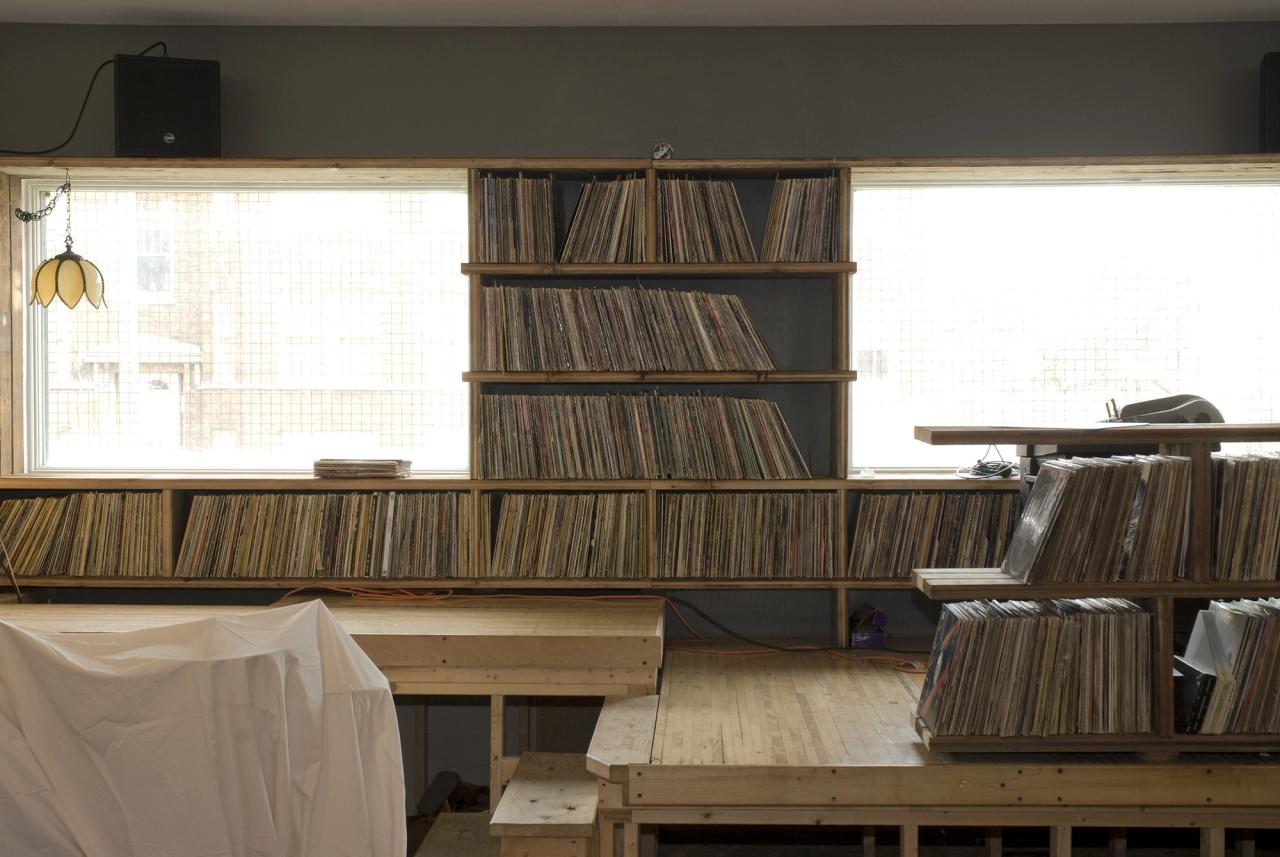 The collection of former Southside Chicago record store Dr. Wax. (Courtesy Theaster Gates Studio)