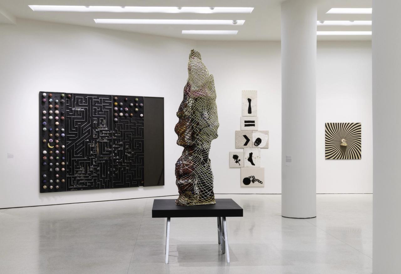 Installation view of “Nick Cave: Forothermore” at the Solomon R. Guggenheim Museum in New York. (Photo: Midge Wattles. Courtesy the Solomon R. Guggenheim Foundation)