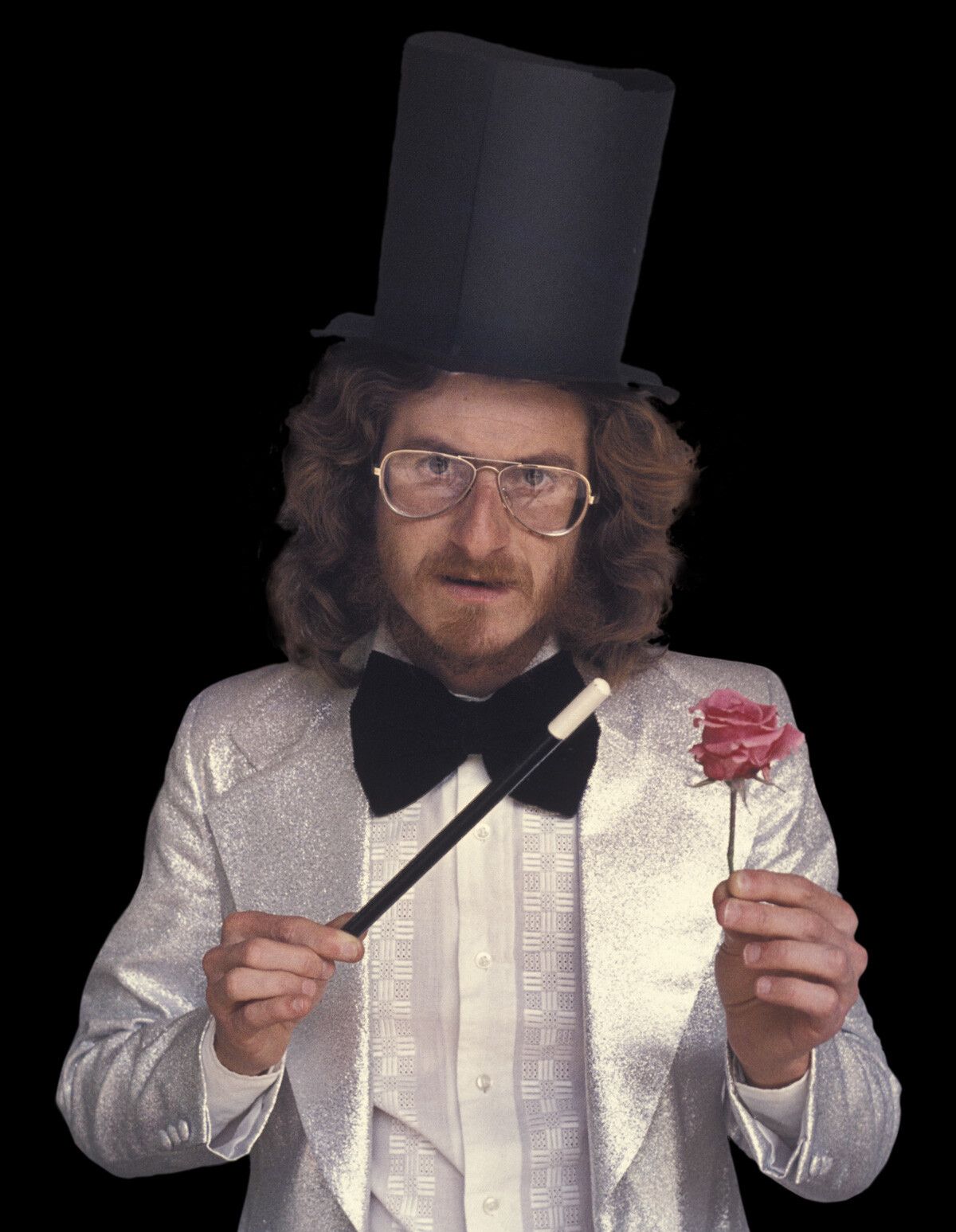 Jaar dressed as a magician in 1977. (© Alfredo Jaar, Courtesy Galerie Lelong & Co. and the artist, New York)