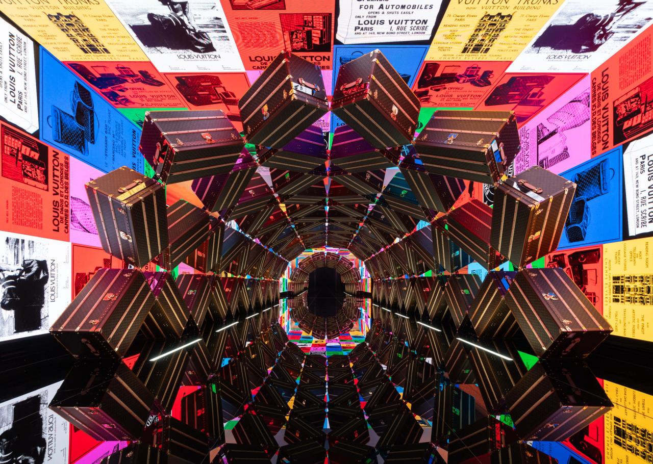 A view of the 2024 “Visionary Journeys” exhibition designed for Louis Vuitton by OMA and Shigematsu in Bangkok, Thailand. (Photo: Kwa Yong Lee/Courtesy Louis Vuitton)