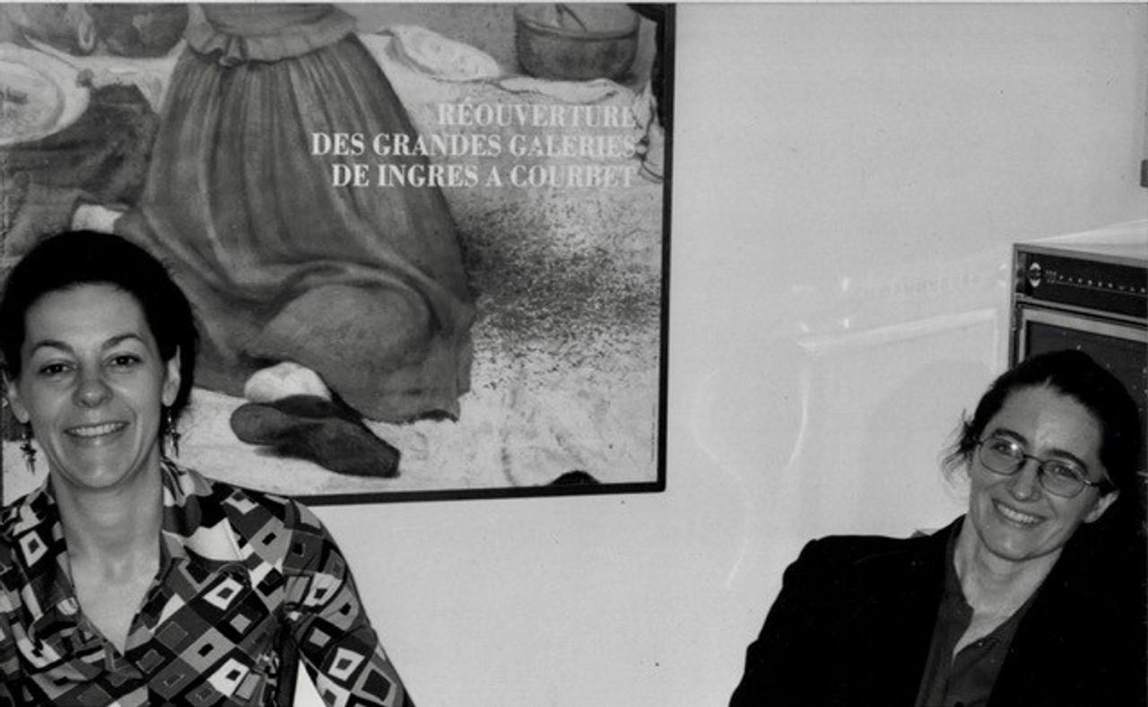 Parson (left) with Hickok (right). (Courtesy Annie-B Parson)