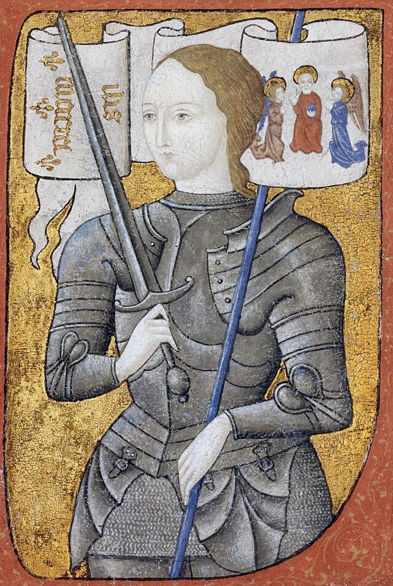 A painting of Joan of Arc.