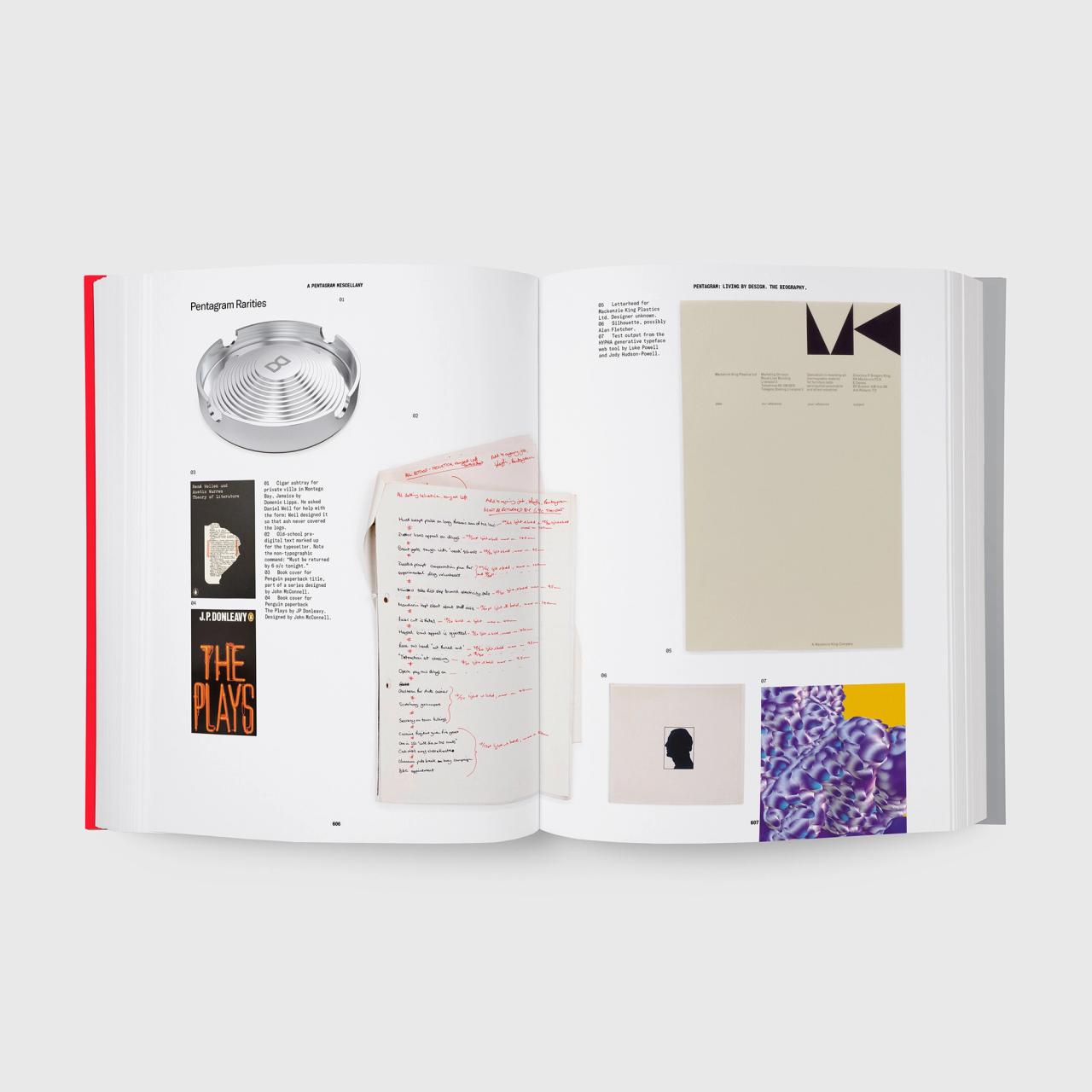 A spread from Pentagram’s forthcoming book, Pentagram: Living by Design (2022). (Courtesy Unit Editions)