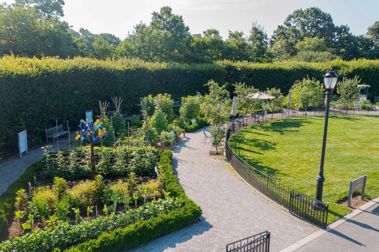 View of Harris’s African American Garden project in the summer of 2022 in collaboration with the New York Botanical Garden. (Courtesy the New York Botanical Garden)