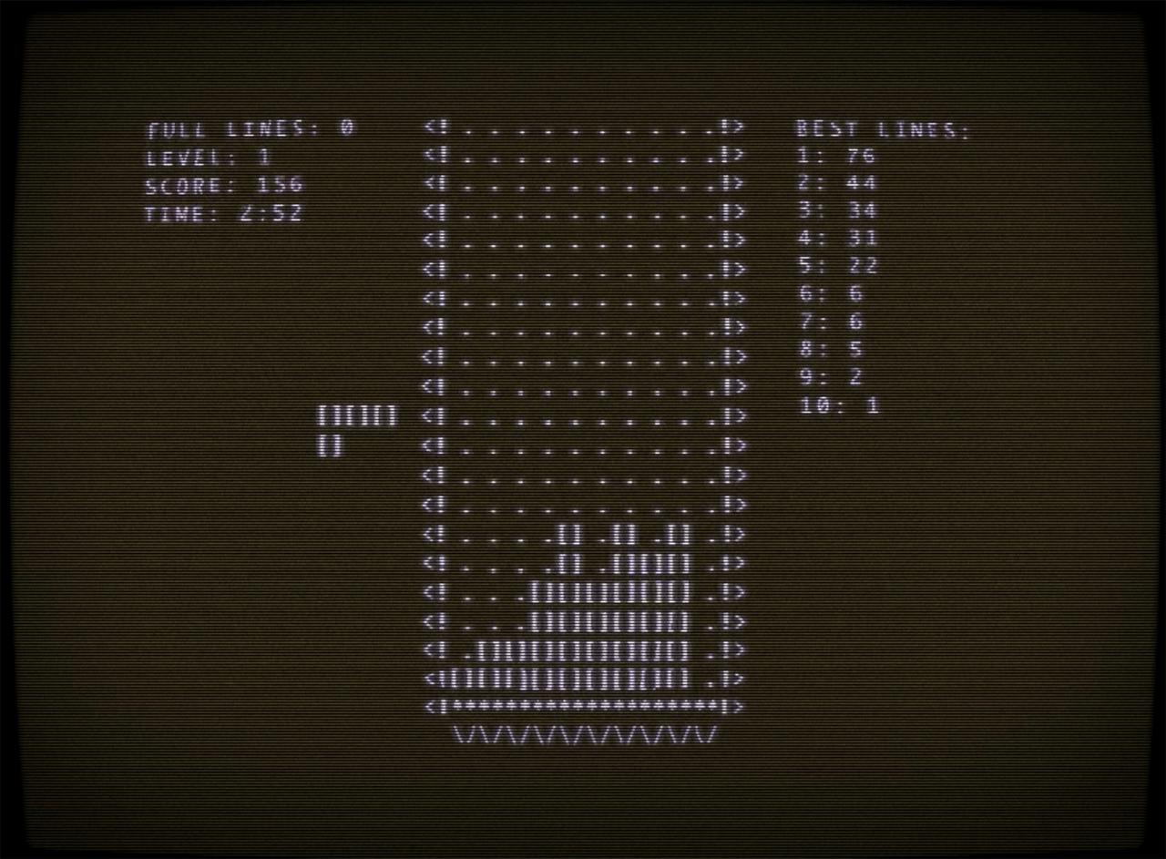 A still from the video game Tetris. (© 2022 The Tetris Company, LLC)