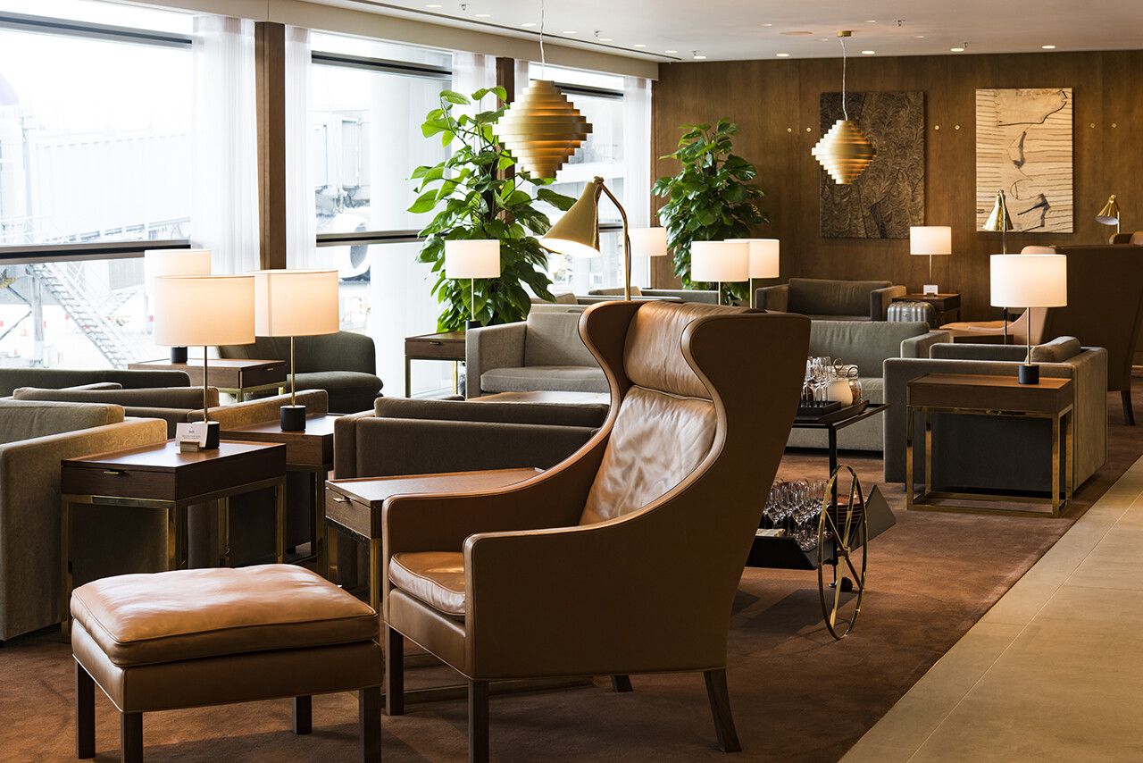 The Cathay Pacific business lounge in Hong Kong, designed by Studioilse in 2016. (Courtesy StudioIlse)