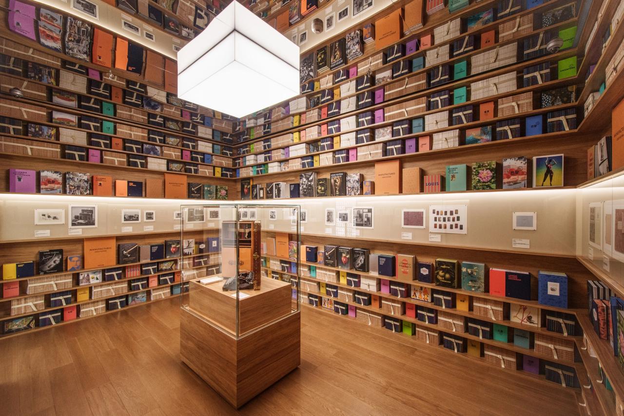 Louis Vuitton’s 2025 “Visionary Journeys” exhibition, designed by OMA and Shigematsu, shown in Shanghai, China. (Courtesy Louis Vuitton)