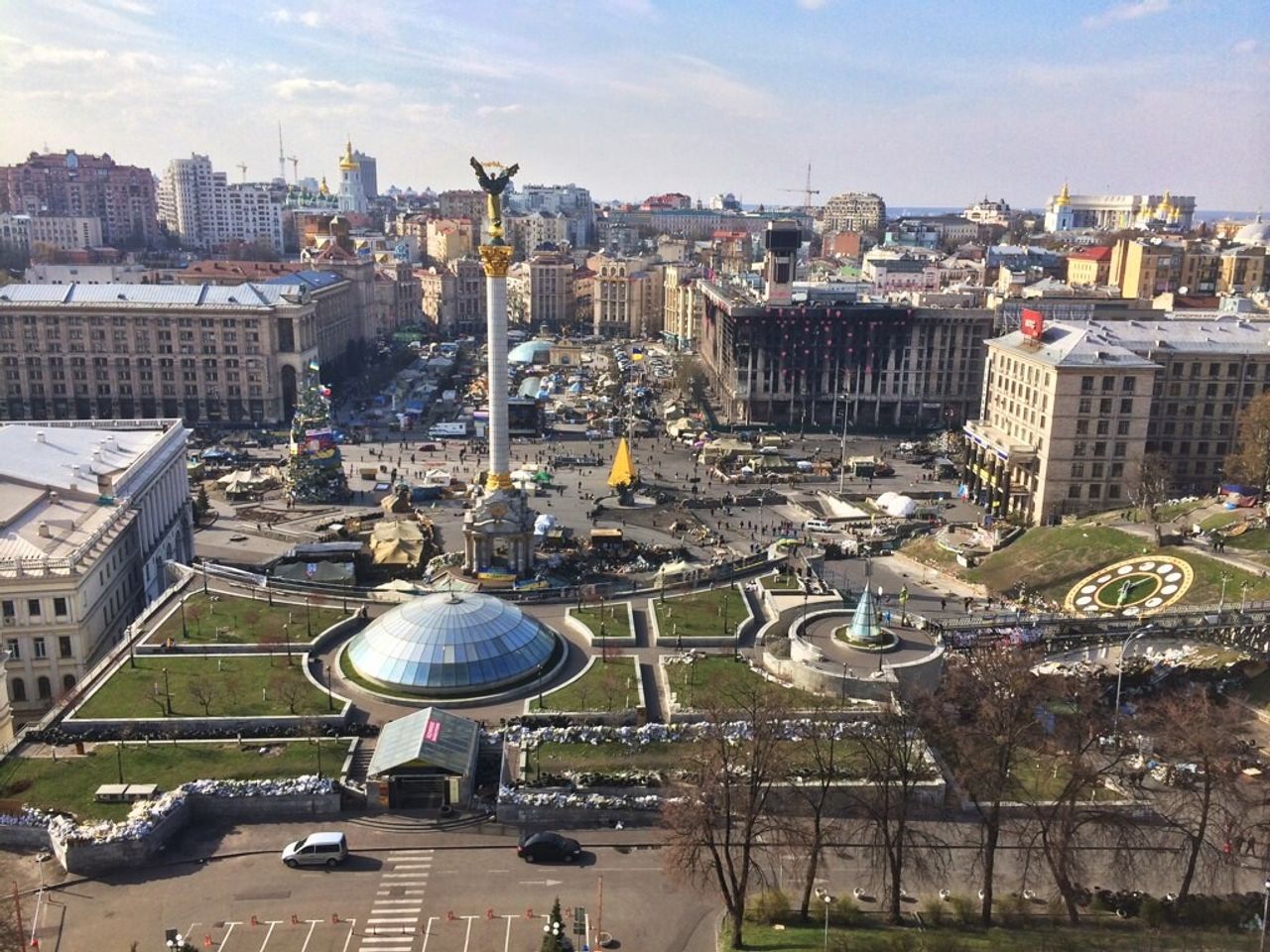 A photo Shapiro took in Kyiv while reporting from Ukraine in 2014. (Courtesy Ari Shapiro)