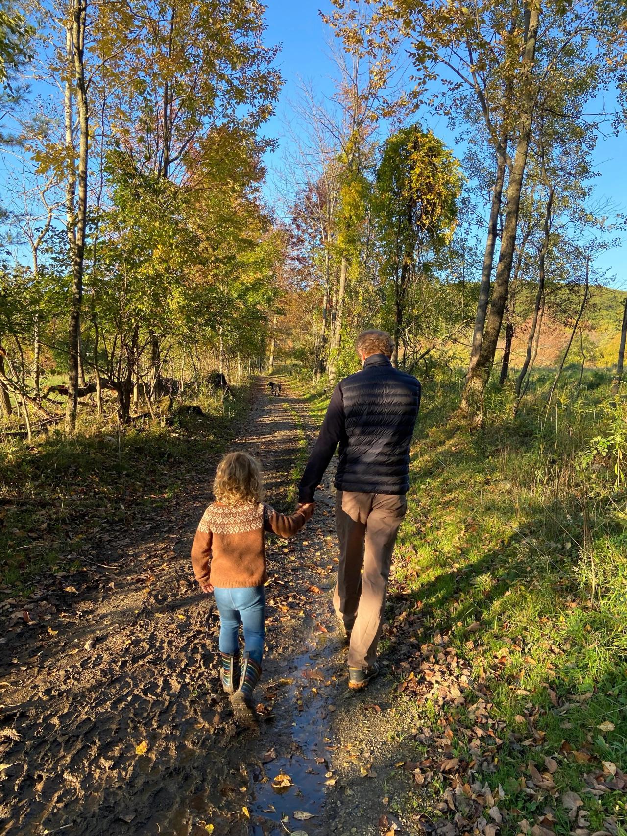 Barber with his family at Blue Hill Farm. (Courtesy Dan Barber)