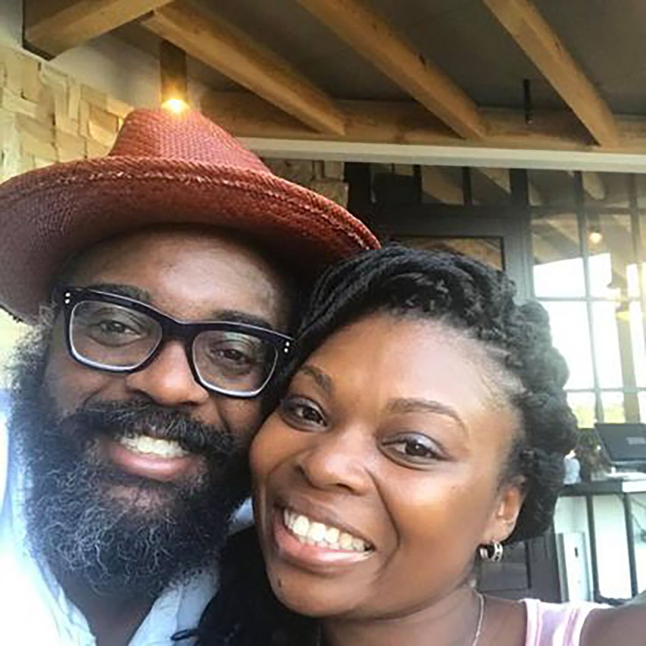 Betts with his wife, Terese, in Napa Valley, California, on their 10th wedding anniversary. (Courtesy Reginald Dwayne Betts)