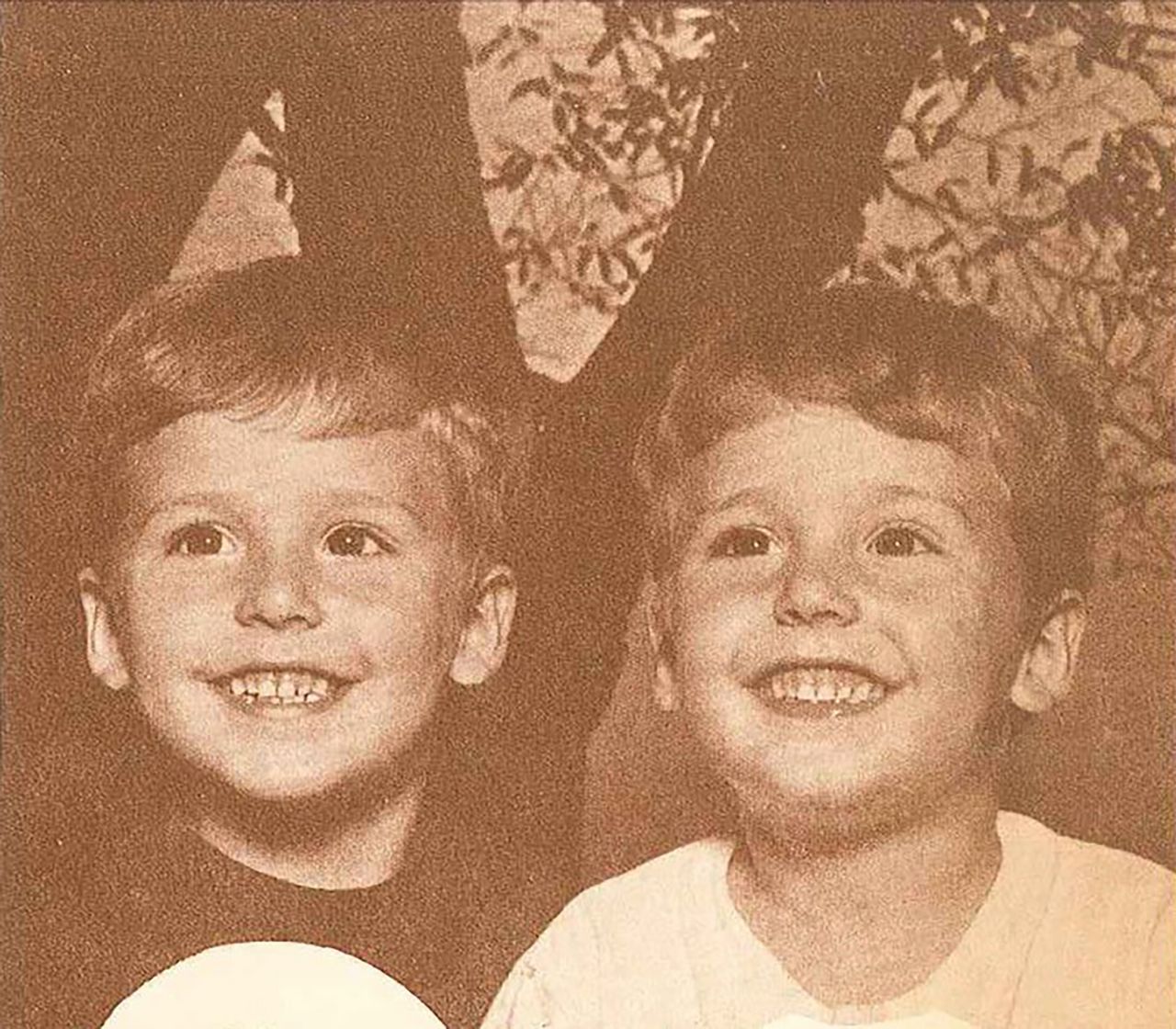 Adamson with his twin brother, Peter, as children. (Courtesy Glenn Adamson)