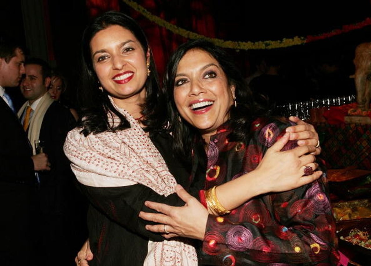 Lahiri with director Mira Nair at The Namesake film premiere after-party in New York City in 2007. (Photo: Evan Agostini. Courtesy Getty Images)