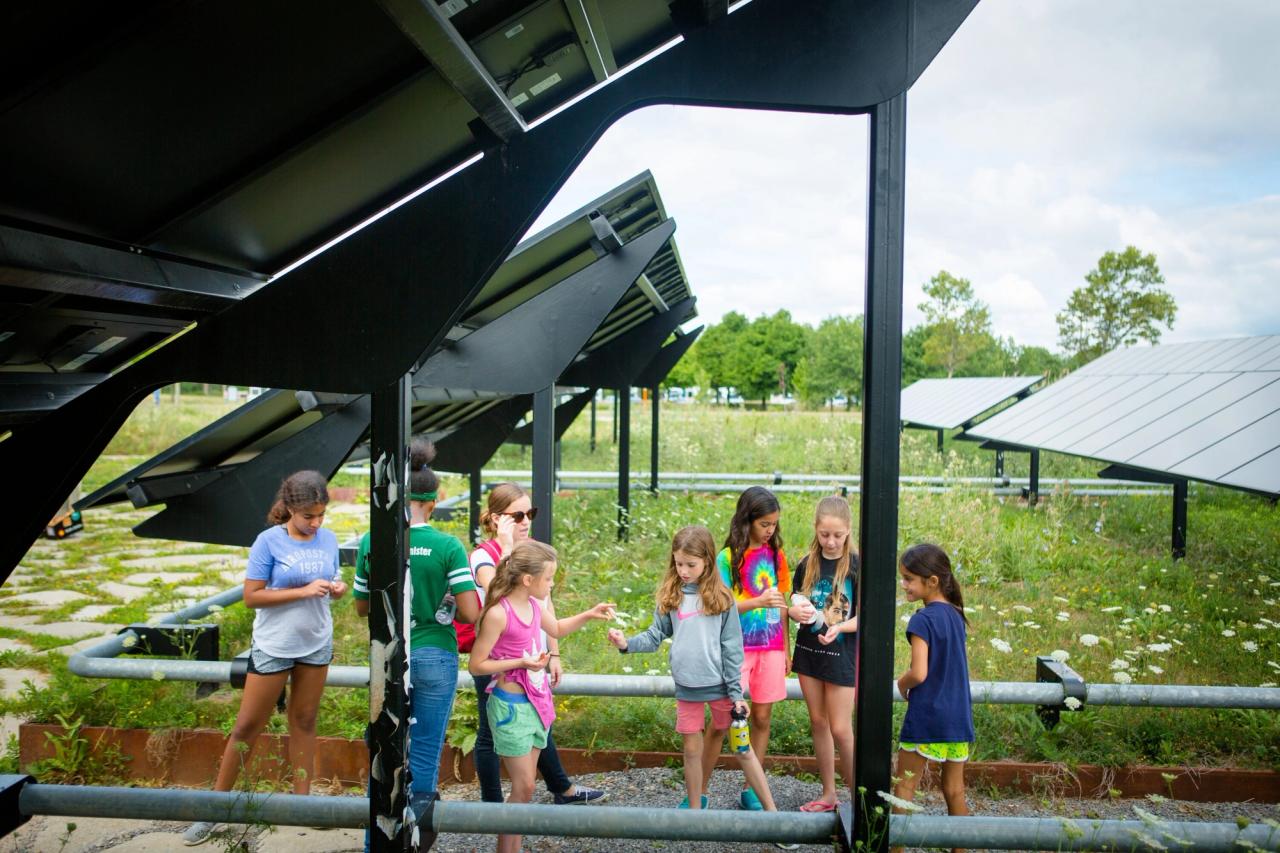 Children exploring the Solar Strand landscape design in Buffalo, New York. (Photo: Douglas Levere. Courtesy Walter Hood)