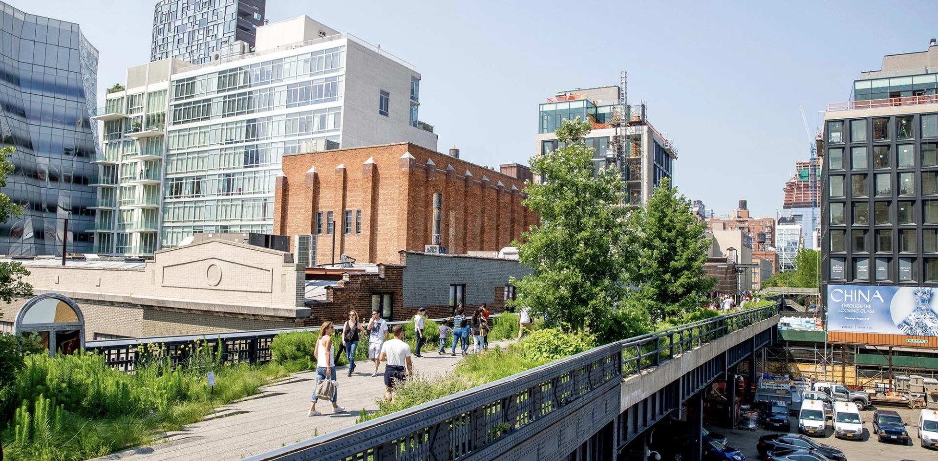 The Chelsea Grasslands area of New York City’s High Line, with gardens designed by Piet Oudolf. (Courtesy Friends of the High Line)
