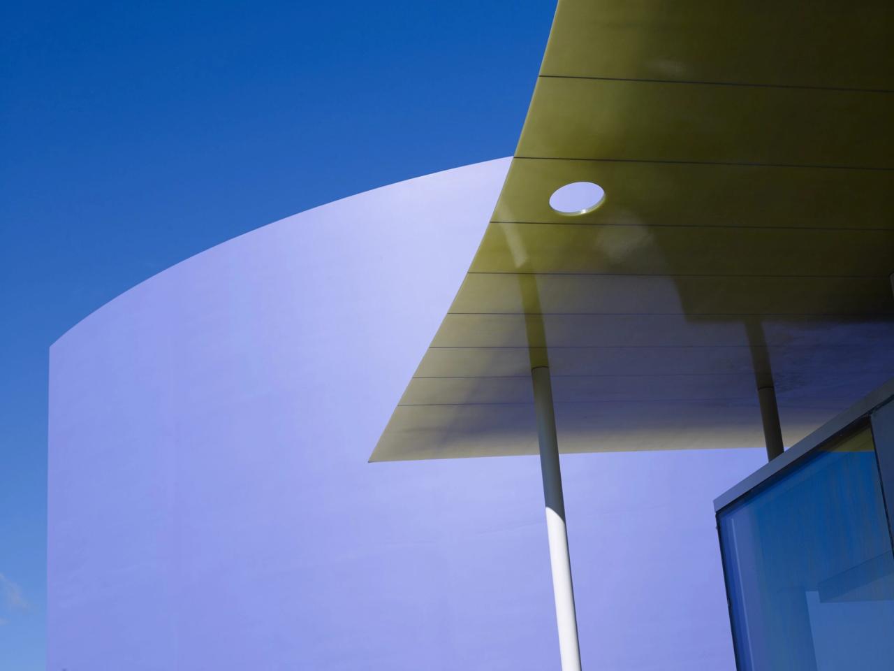 “The Triple Folly” sculpture on the Kvadrat campus in Ebeltoft, Denmark. (Photo: Nic Tenwiggenhorn. Courtesy Kvadrat)