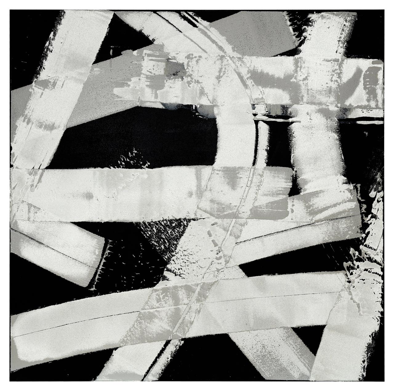 “X-Ray” (2016), part of Nares’s series Road Paint. (Courtesy Kasmin Gallery)