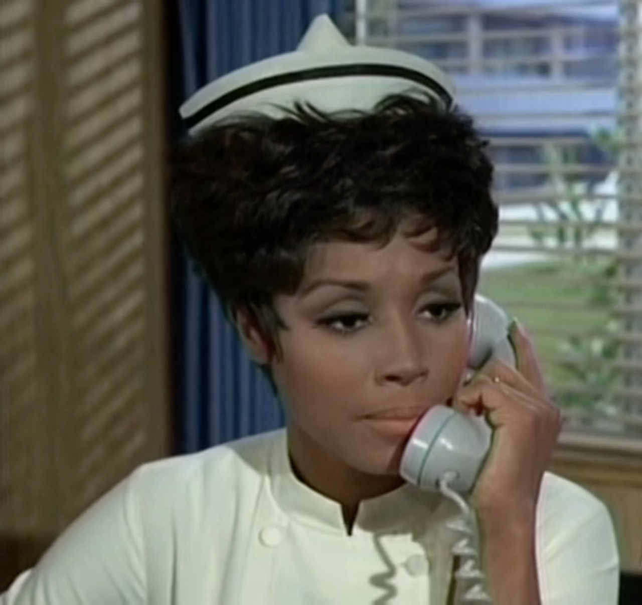 Diahann Carroll on the NBC sitcom Julia in the late 1960s. (Courtesy NBC)