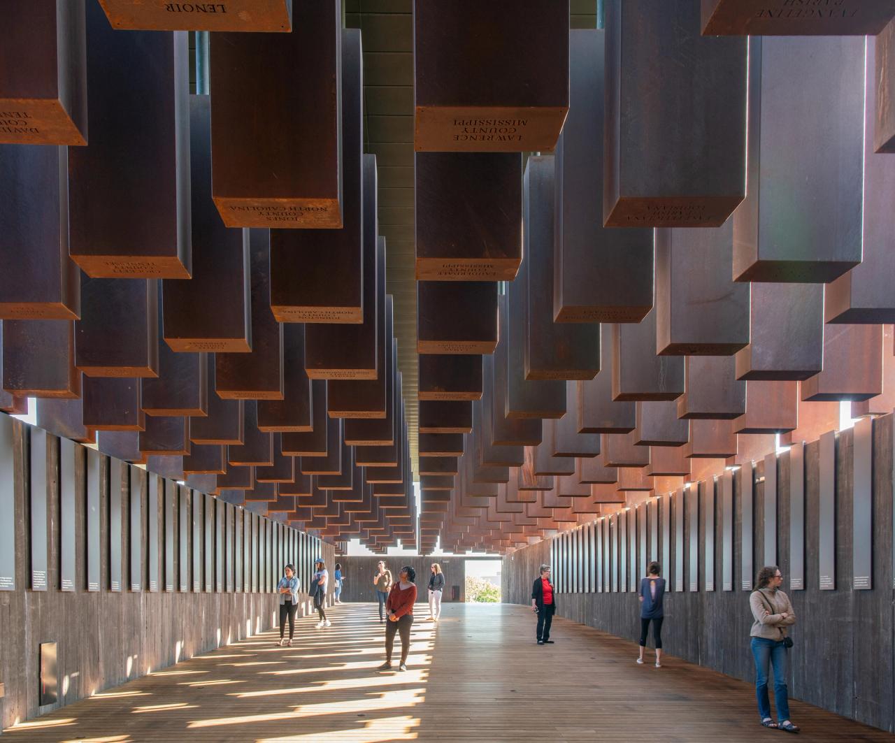 The National Memorial for Peace and Justice, built by MASS Design Group in 2018. (Courtesy MASS Design Group)